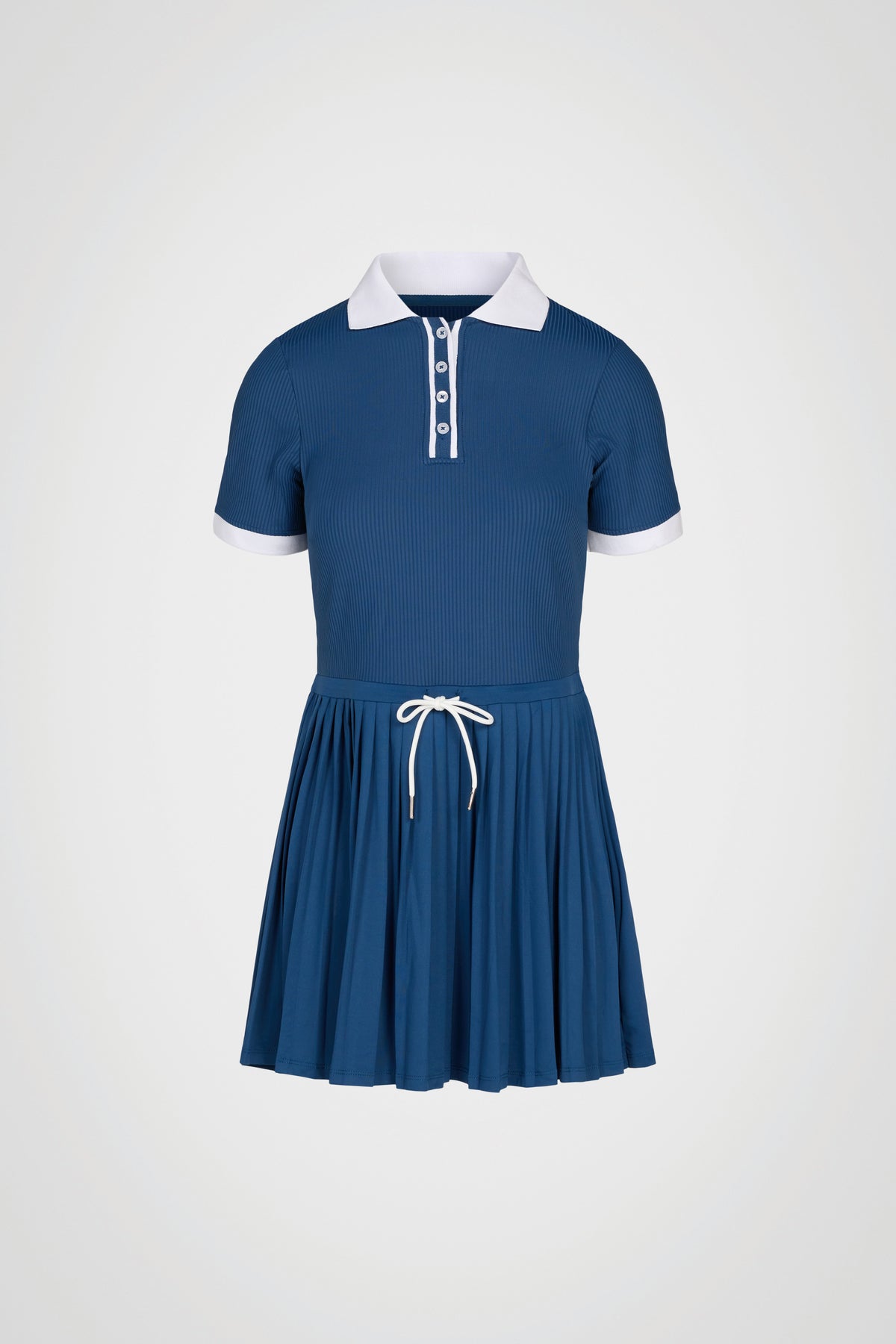 Courtline Pleated Polo Dress