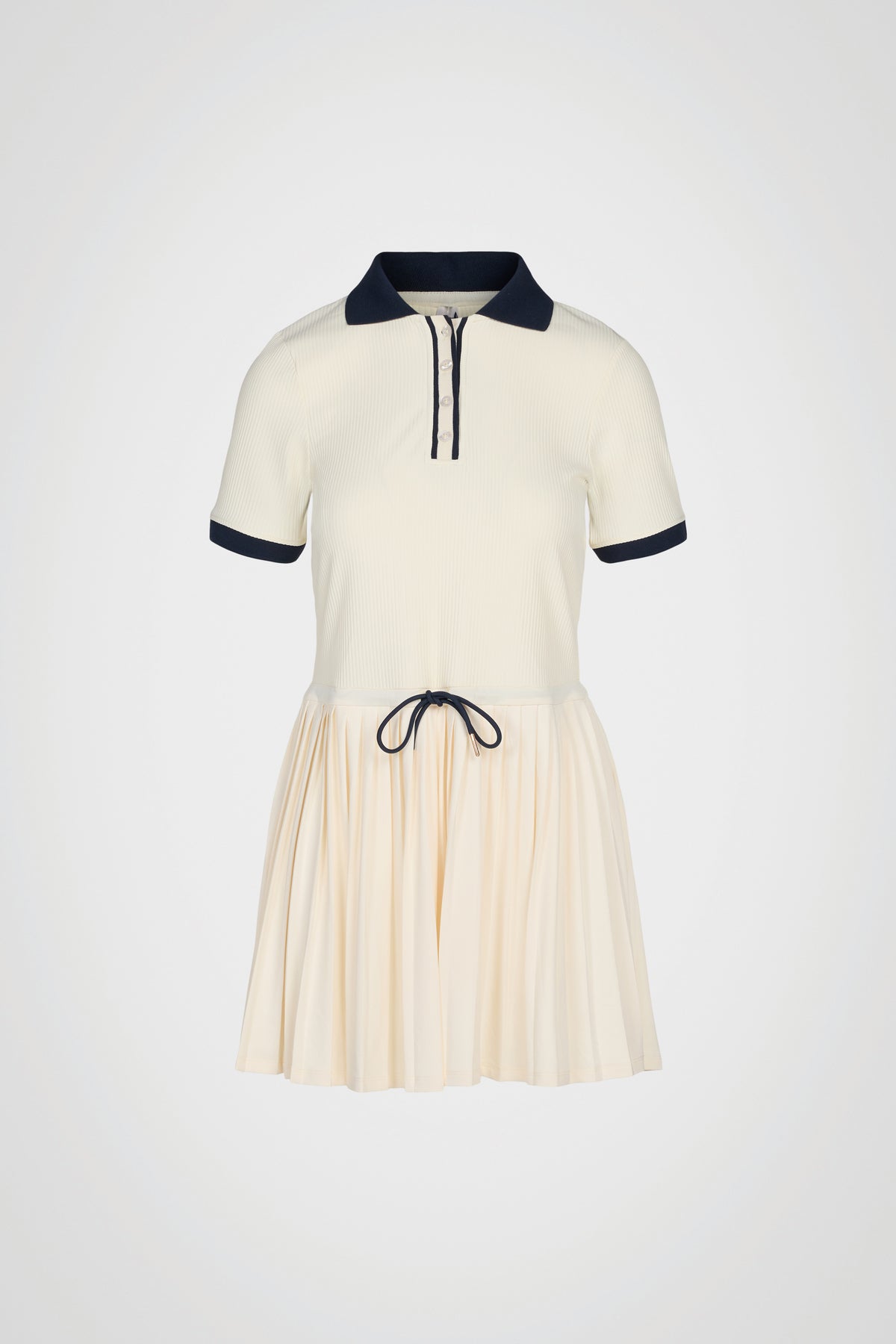 Courtline Pleated Polo Dress
