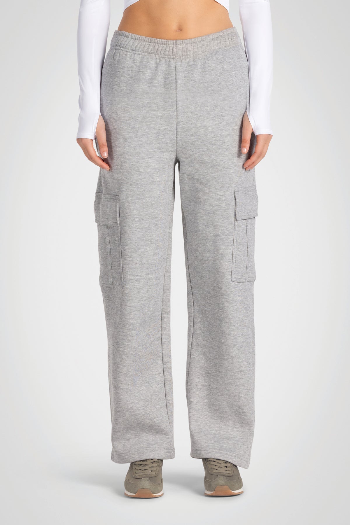 Pantalon de jogging cargo en polaire – 30"