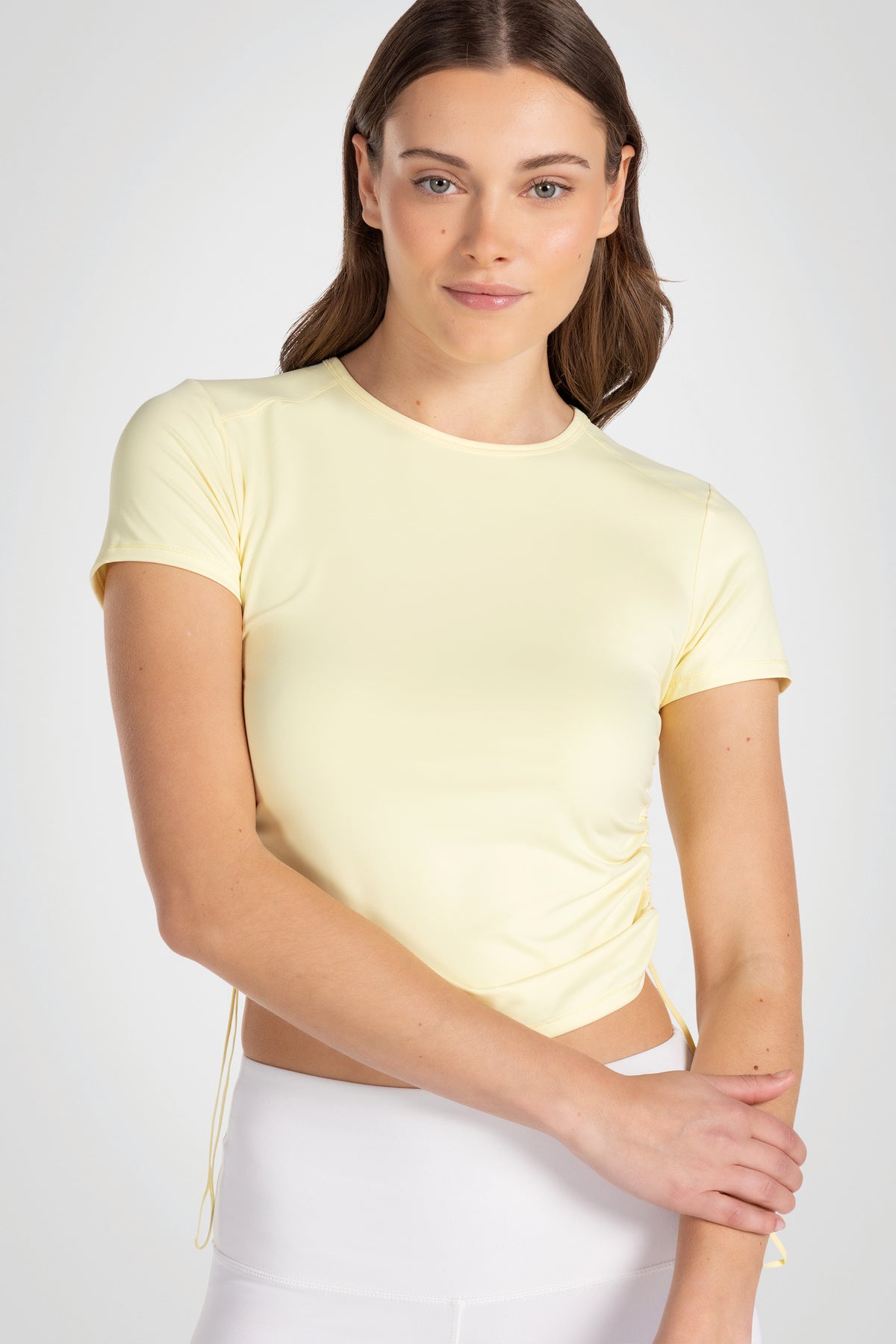 T-shirt ras du cou à sangle latérale Softgather