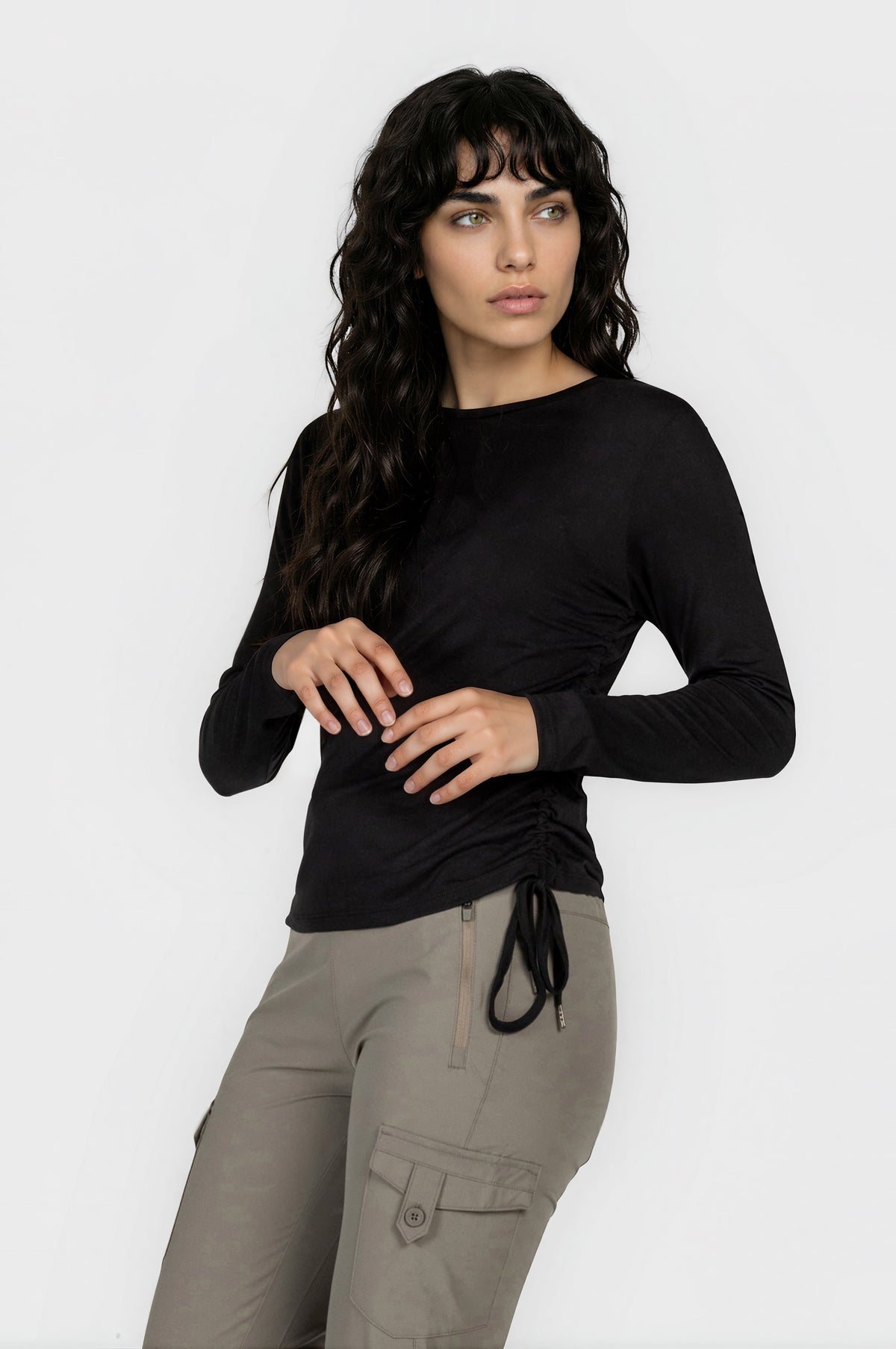 Active Ruched Long Sleeve Top