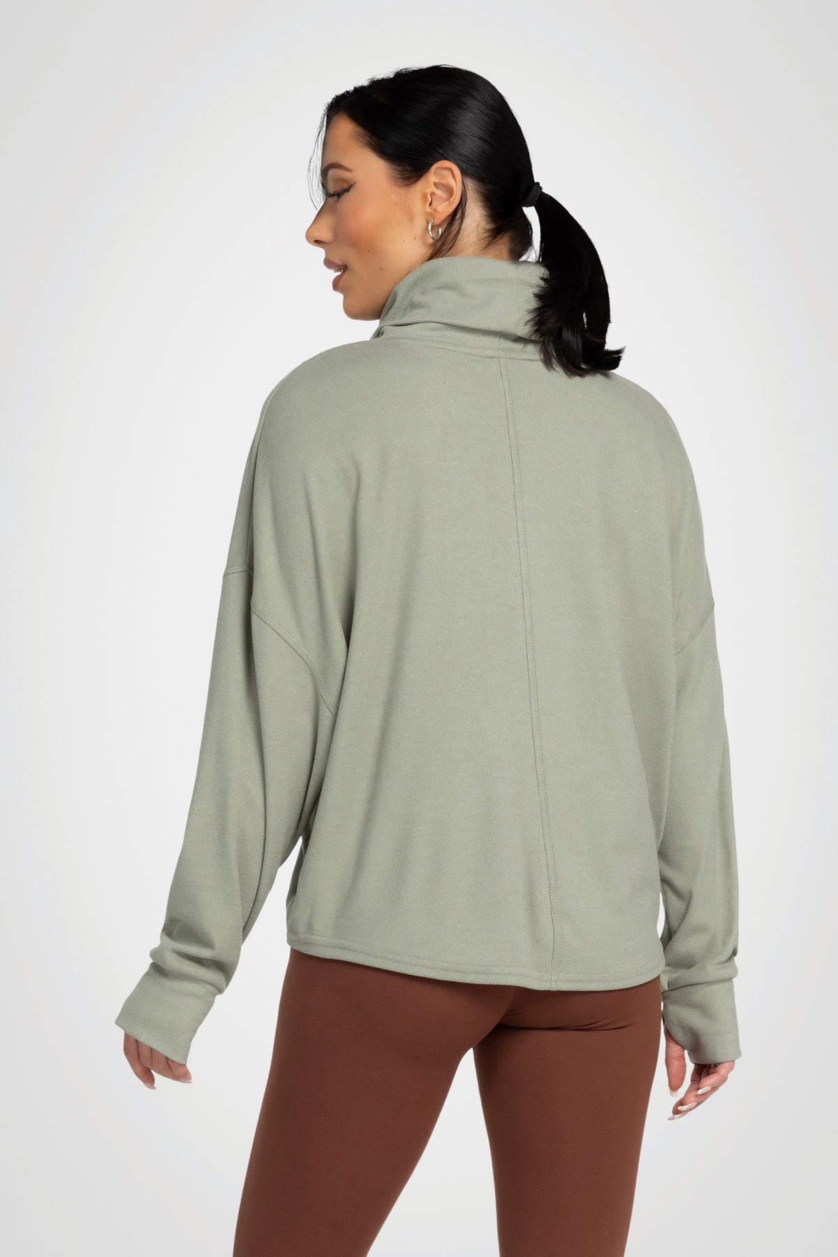 Solace Ribbed Turtleneck Top