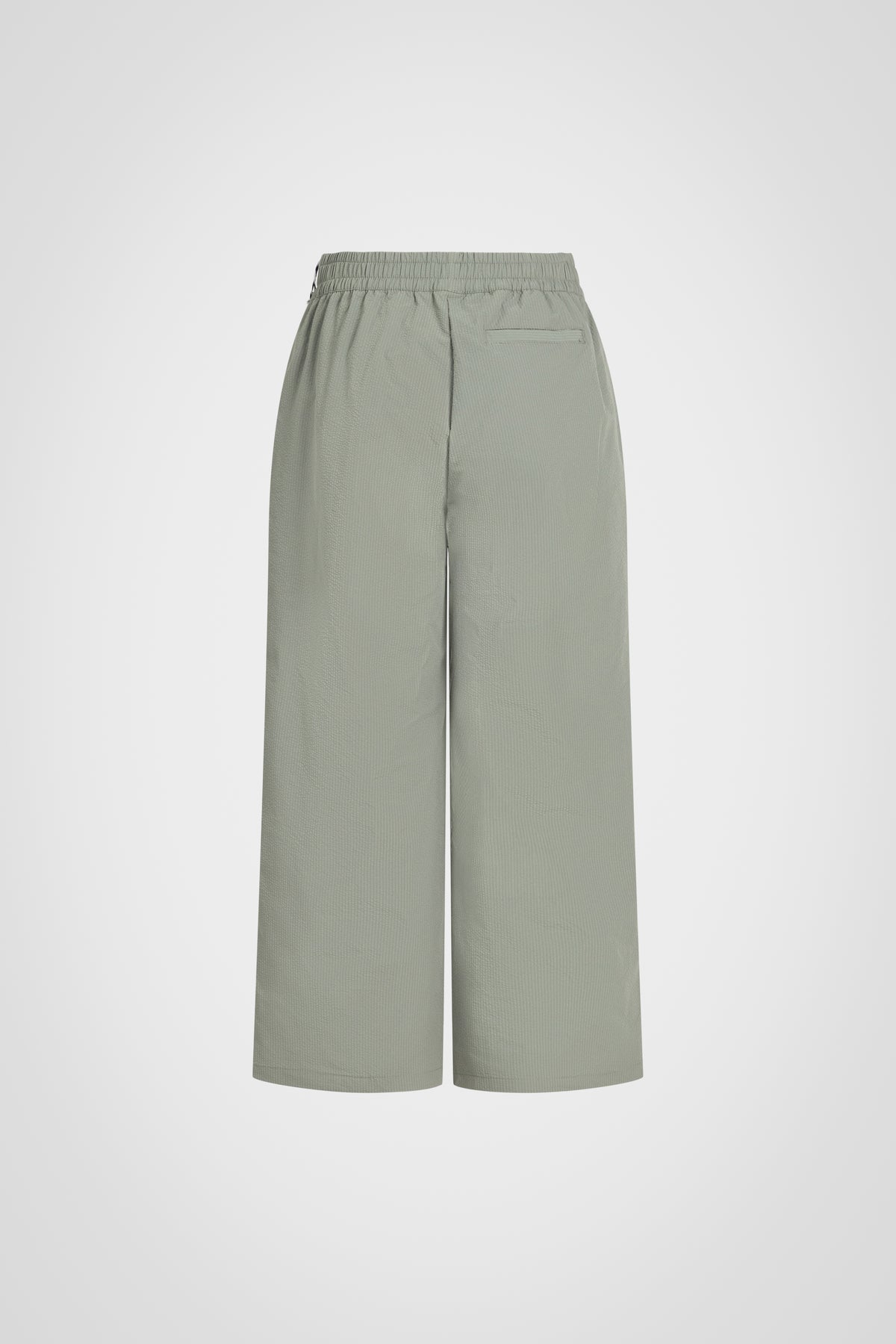 Pantalon court large en seersucker