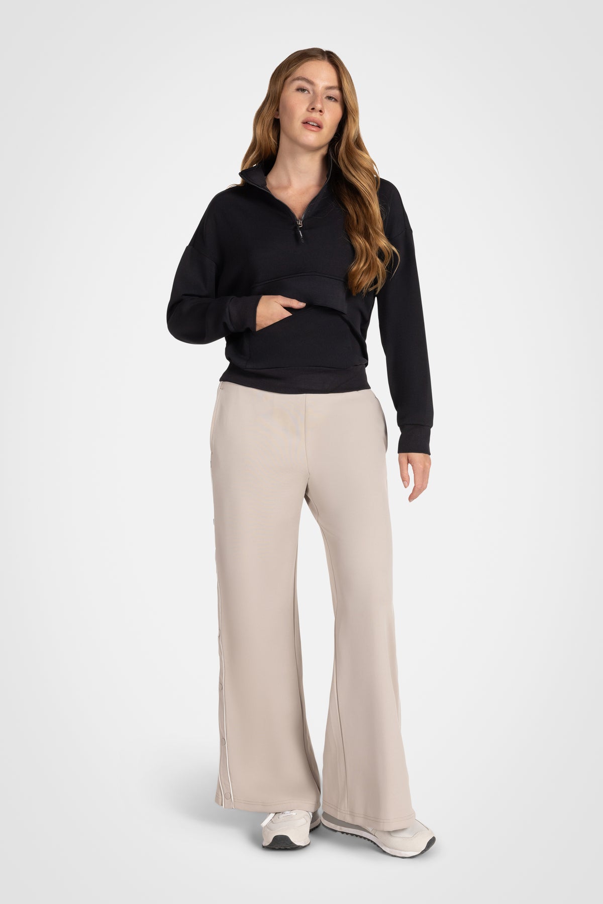Sanded Modal Mock Neck Pullover