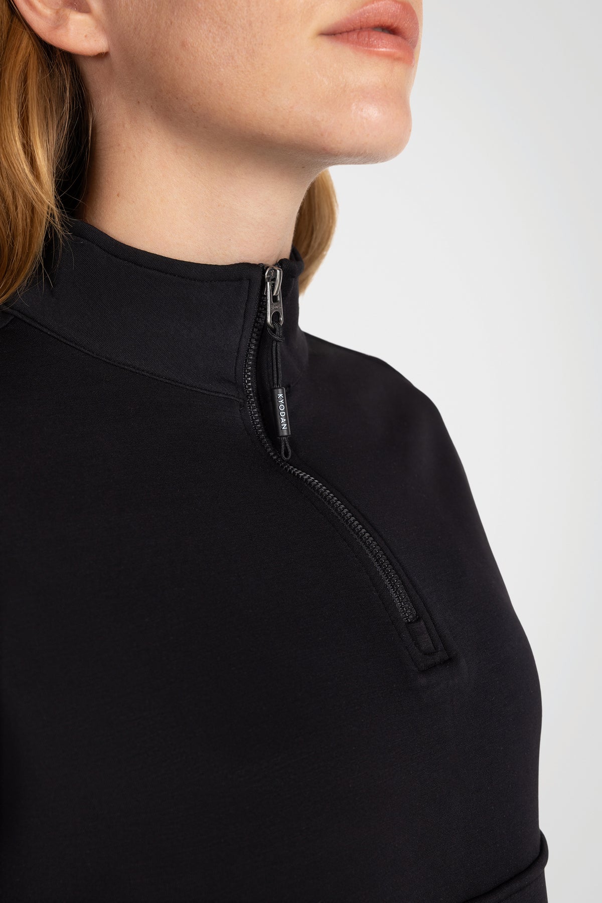 Sanded Modal Mock Neck Pullover