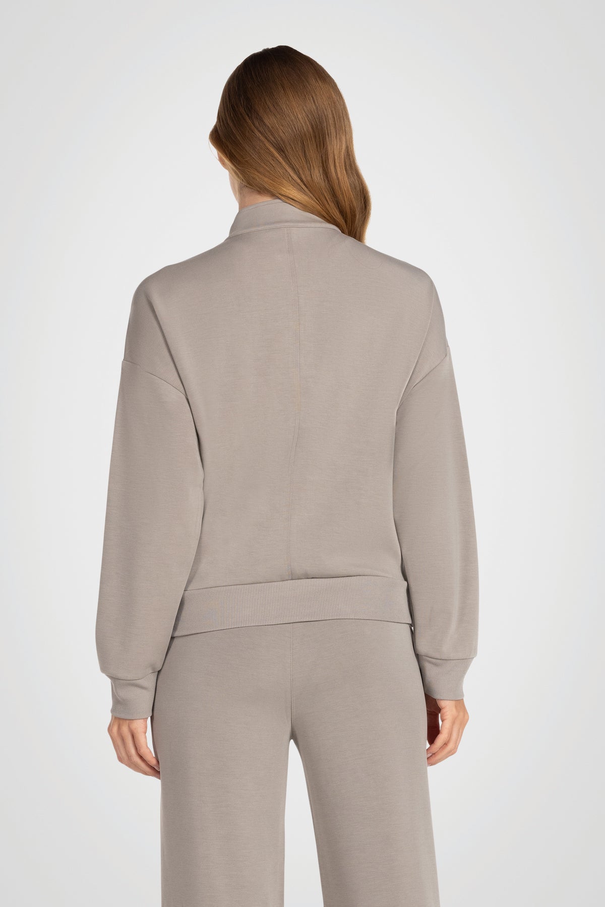 Sanded Modal Mock Neck Pullover