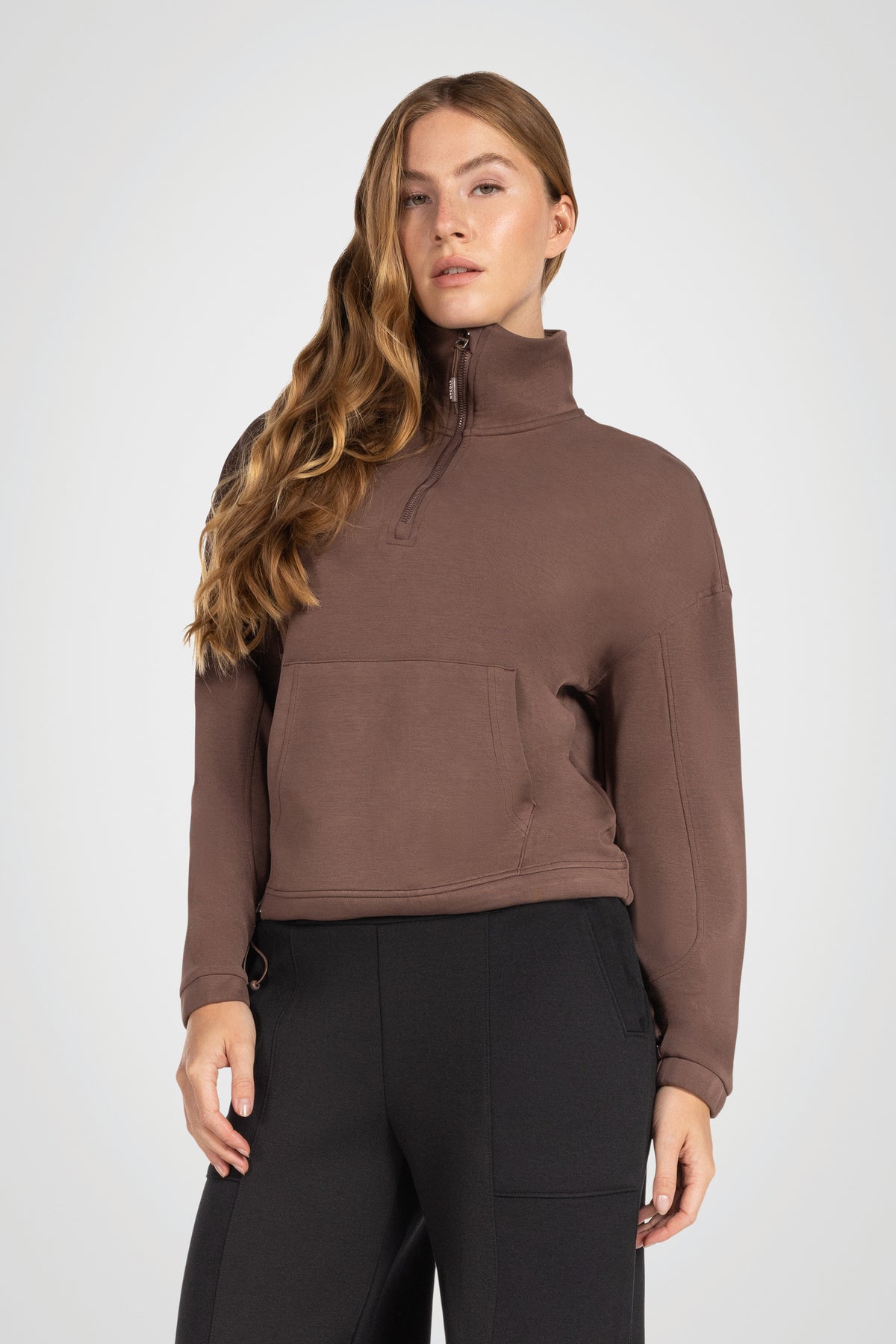 Bungee Modal Mock Neck Pullover