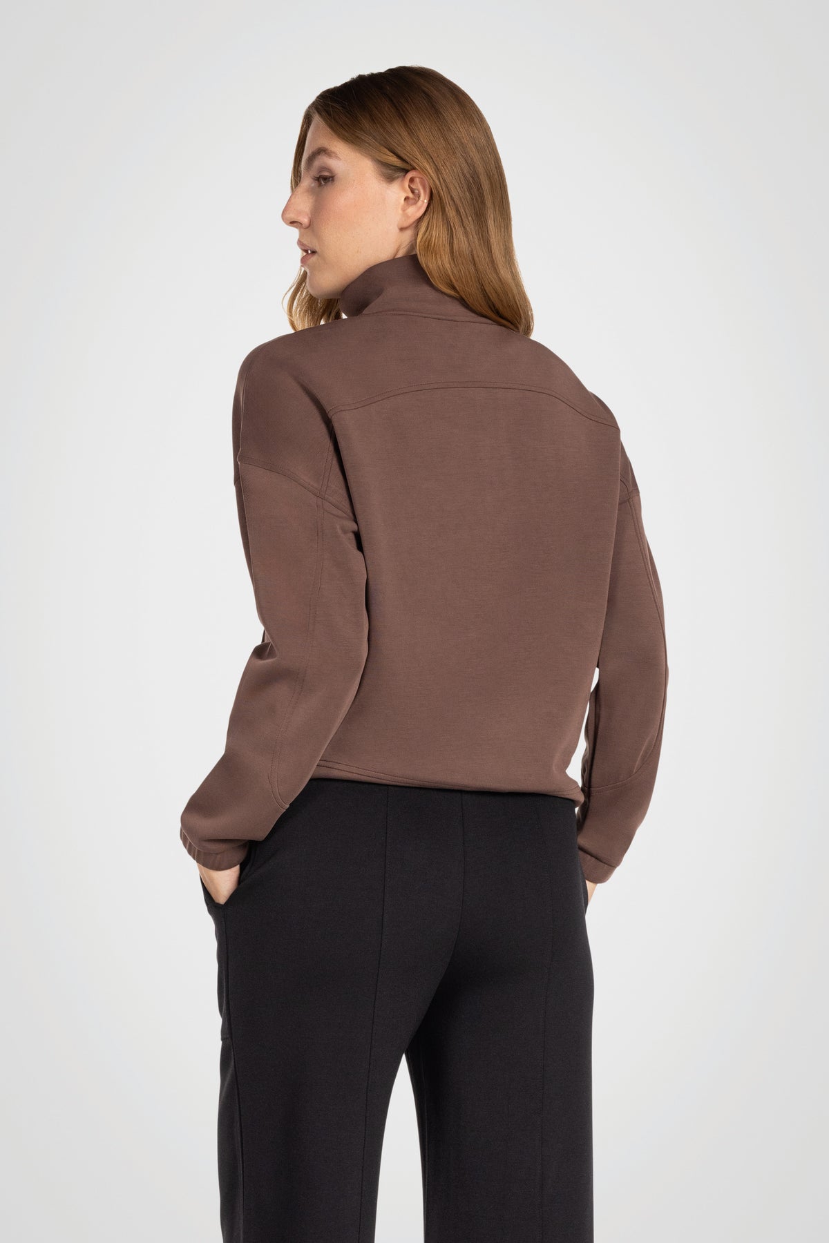 Bungee Modal Mock Neck Pullover
