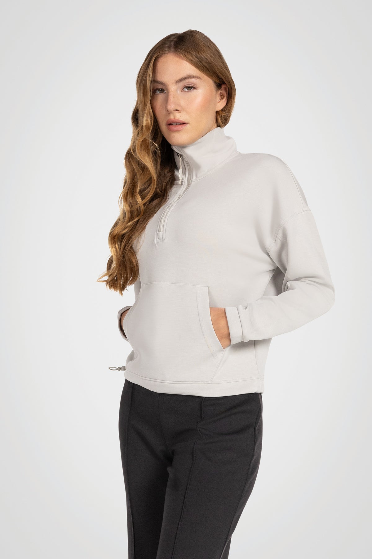 Bungee Modal Mock Neck Pullover