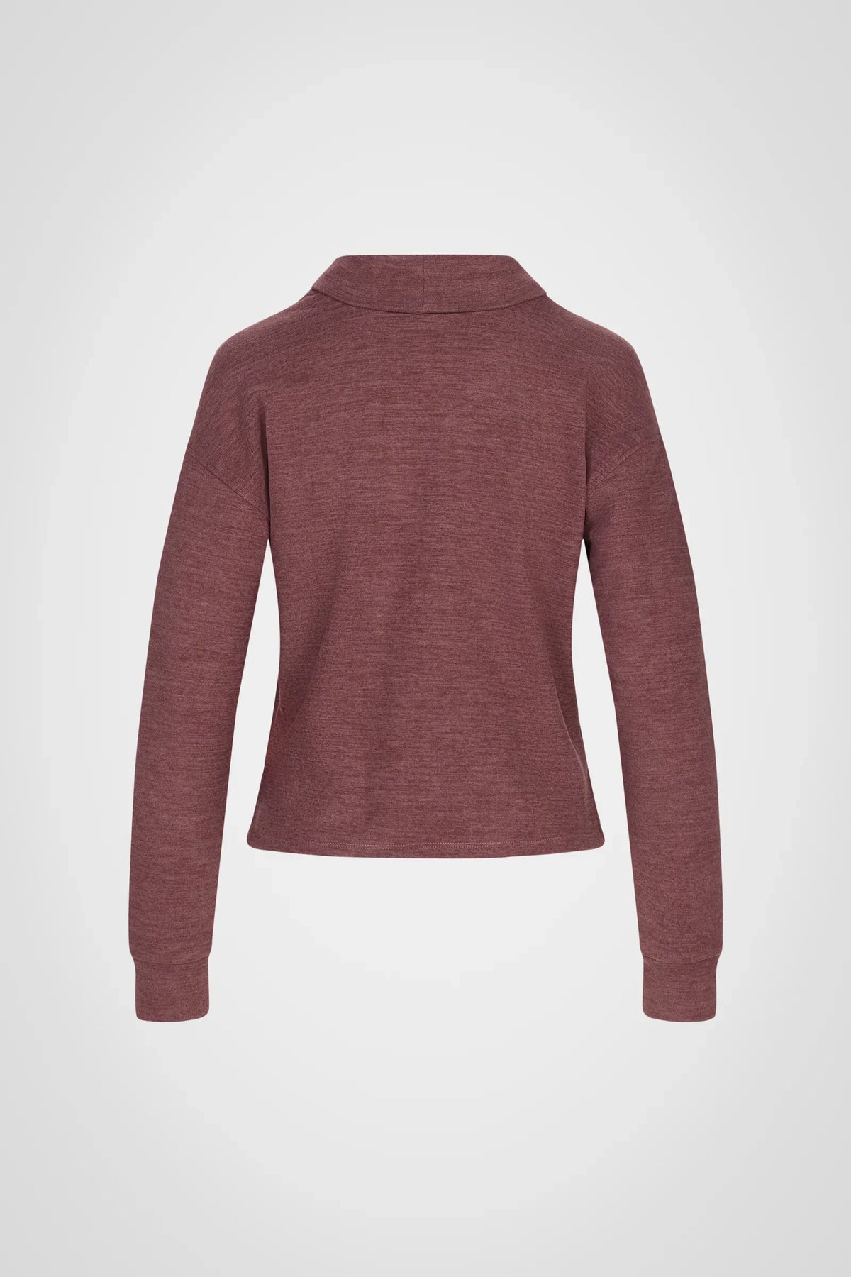 CloudSoft Hi-Low Mock Neck Pullover