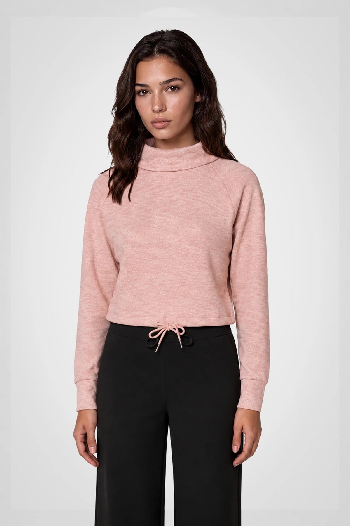 Cozy Jacquard Funnel Neck Pullover