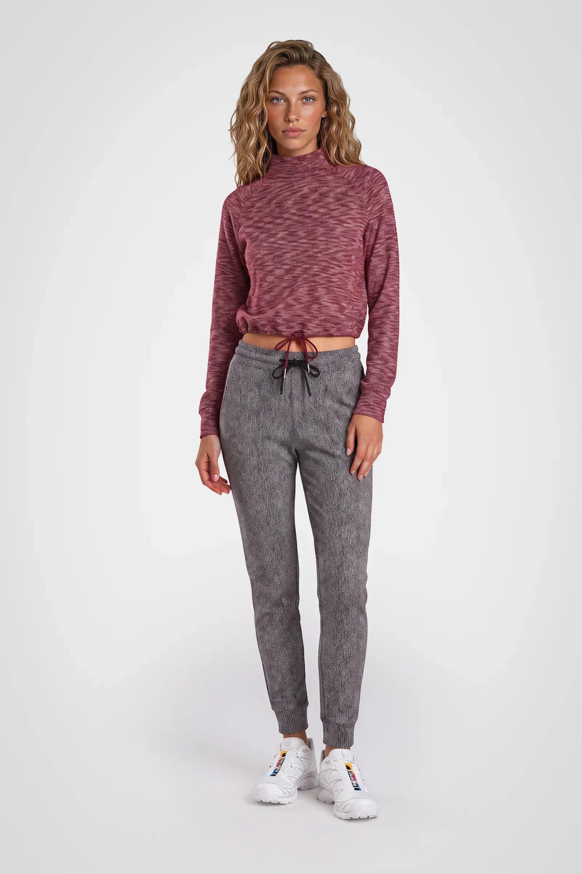 Cozy Jacquard Funnel Neck Pullover