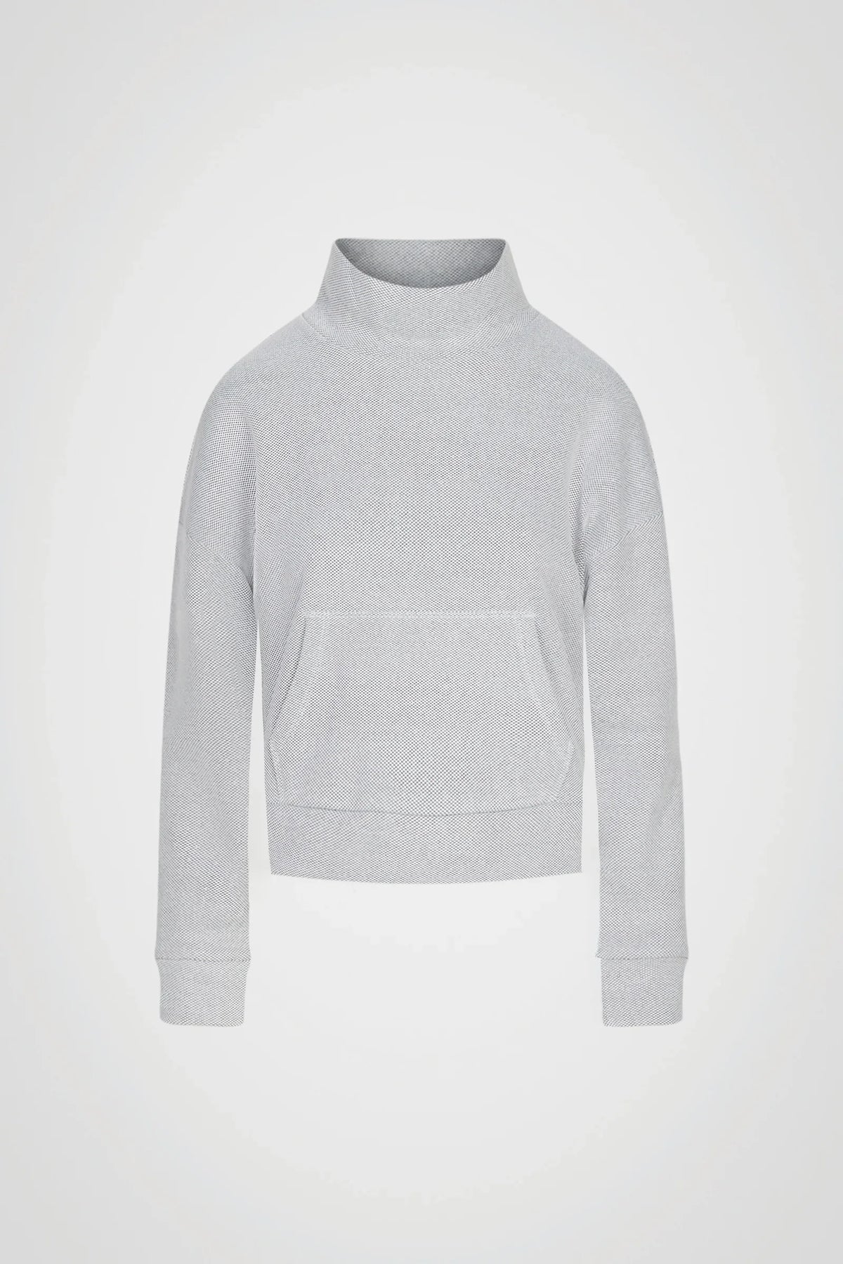 Cloud Hex Mock Neck Pullover