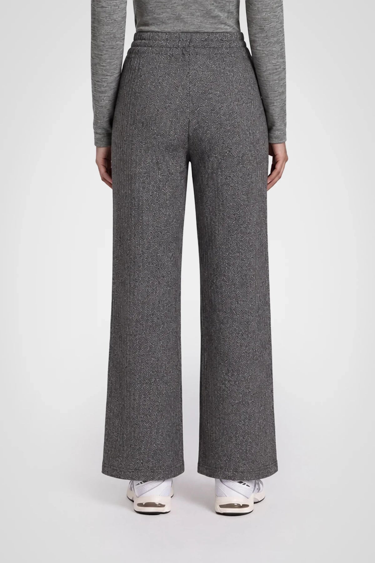 Cozy Herringbone Wide Leg Pant