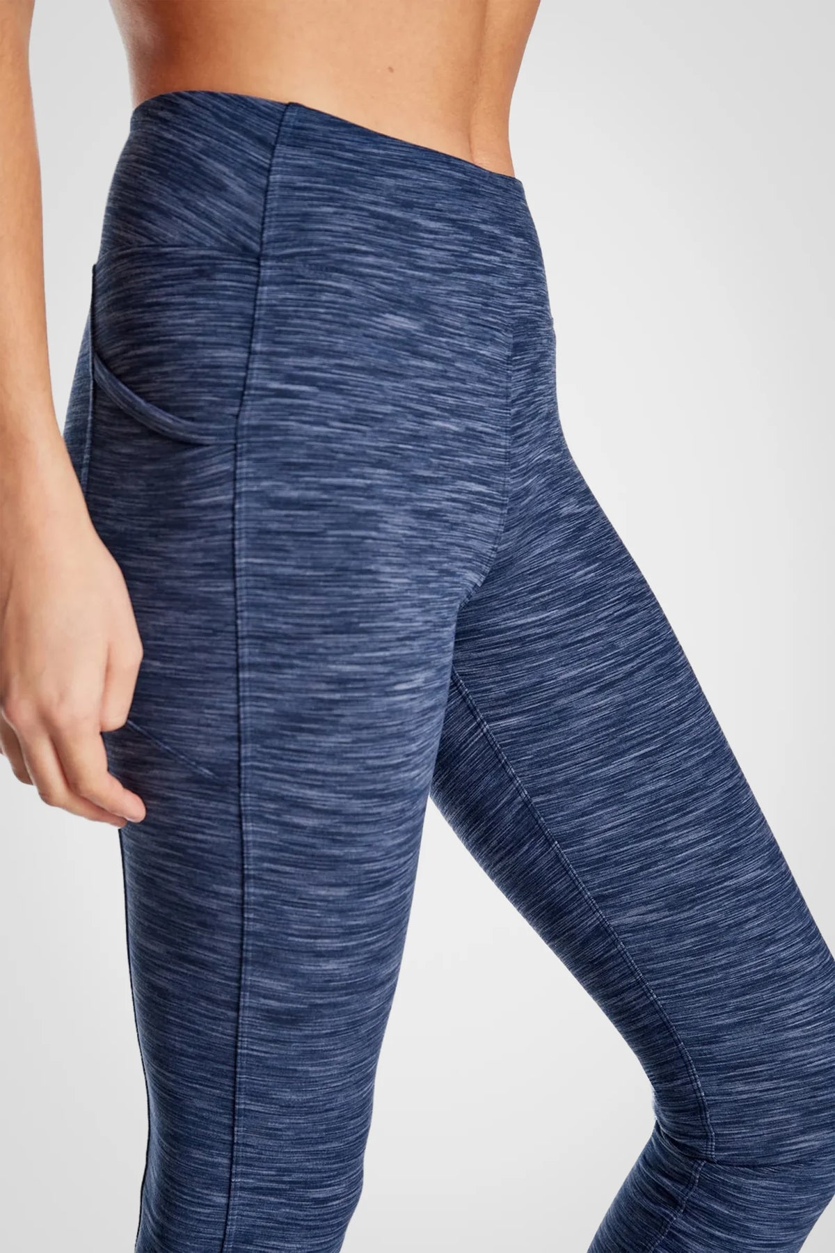 Legging double brossé taille haute Space Dye
