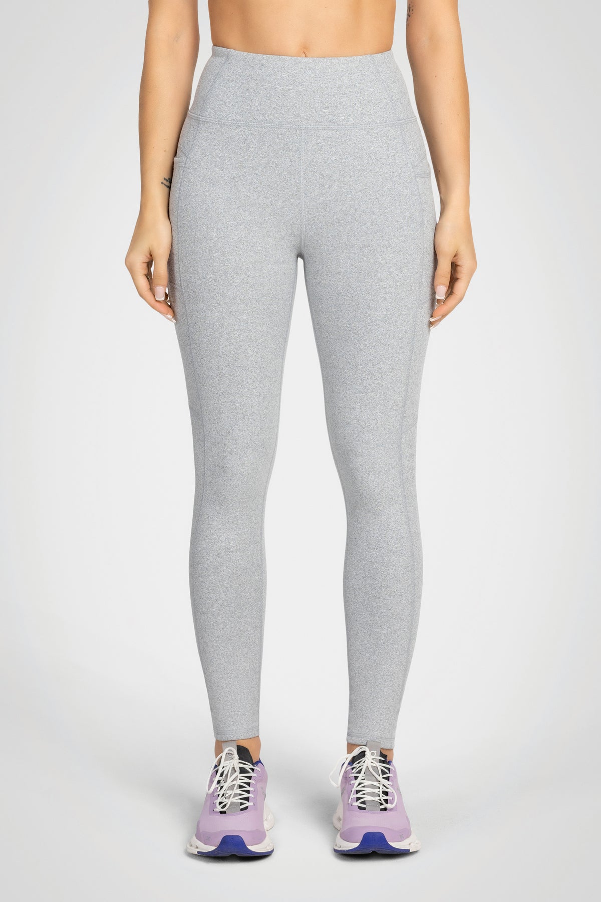 Collant de course taille haute à double poche – 26 po