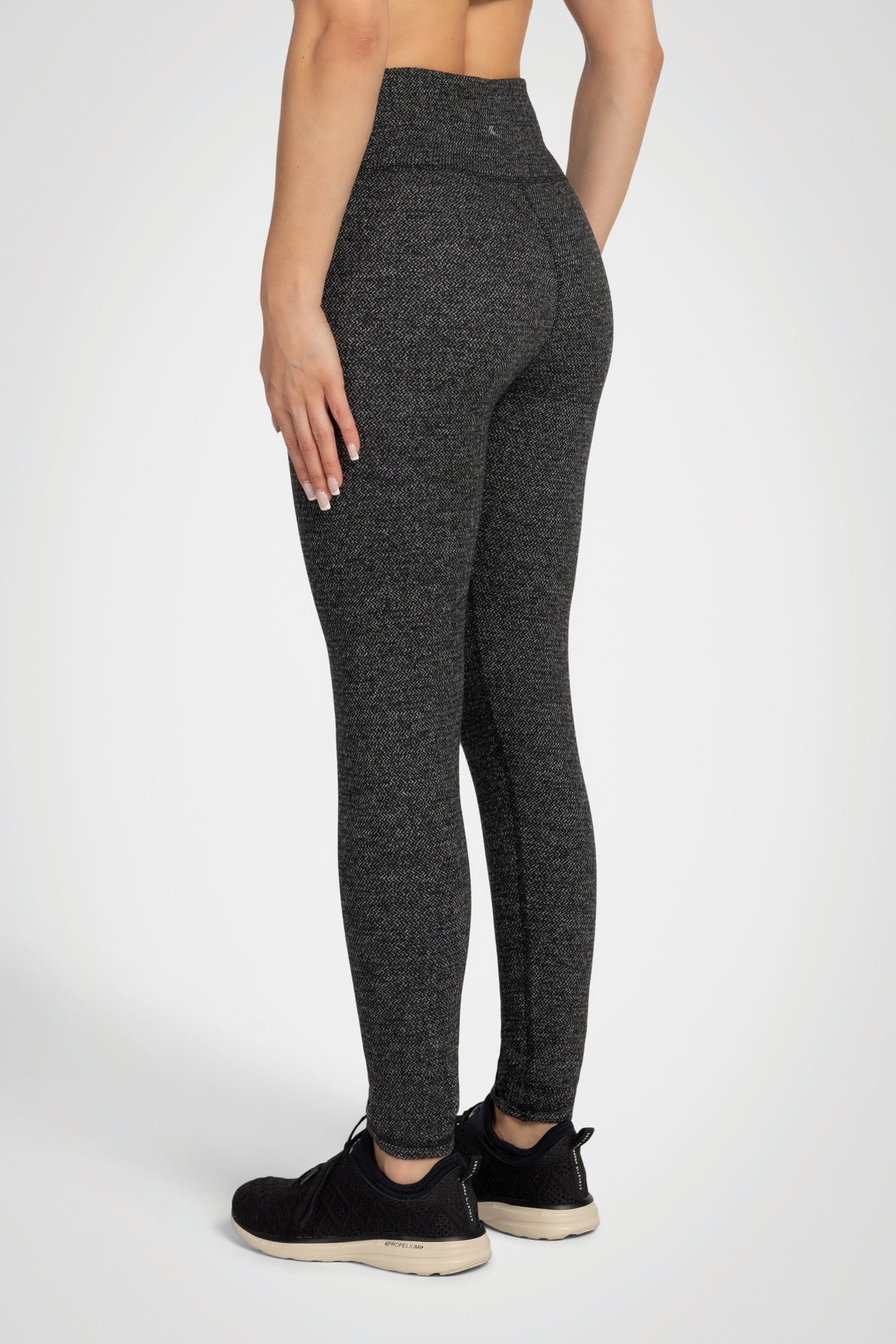 Legging taille haute en jacquard zigzag – 25”