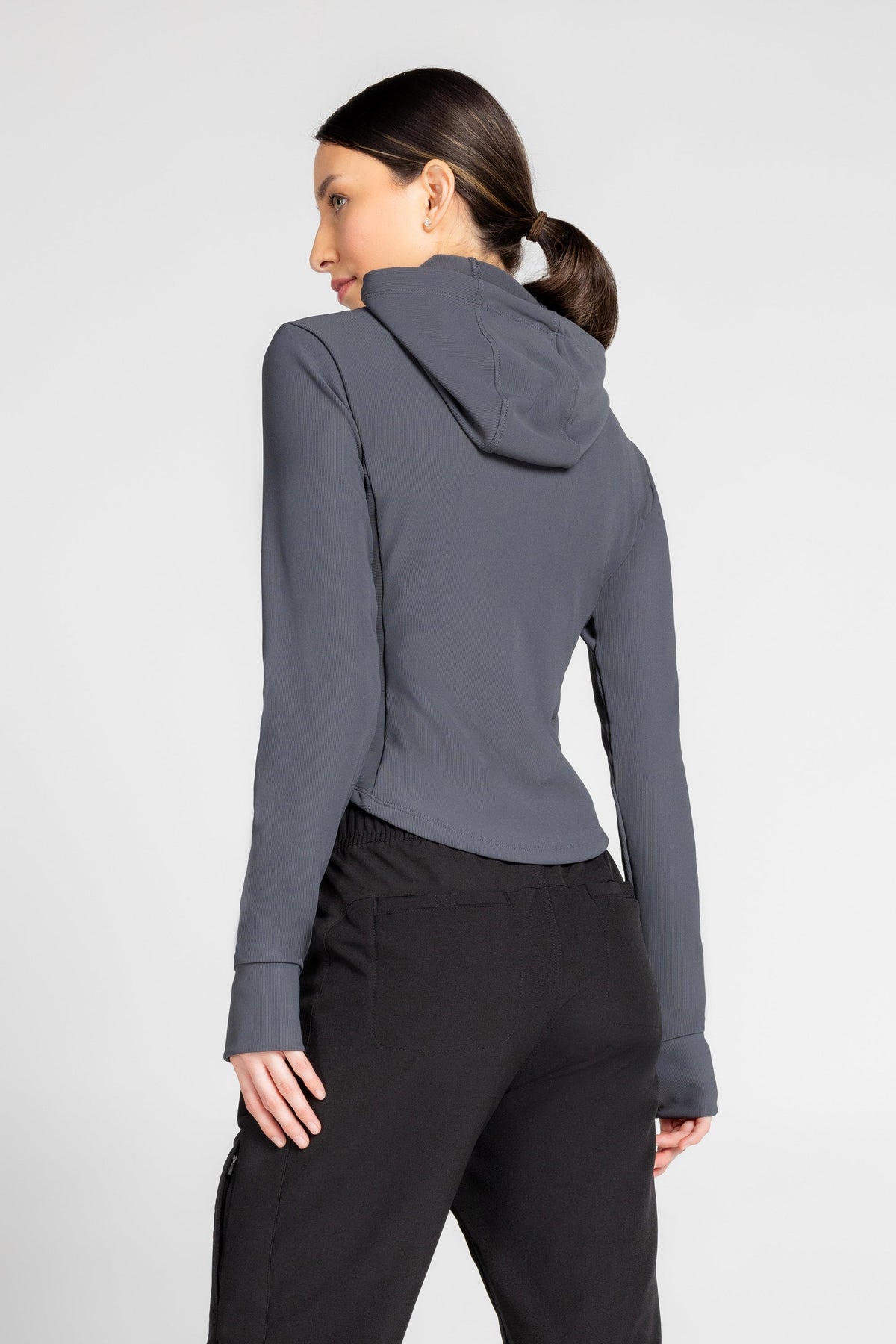 Maddy Ottoman Zip-Up Hooded Jacket