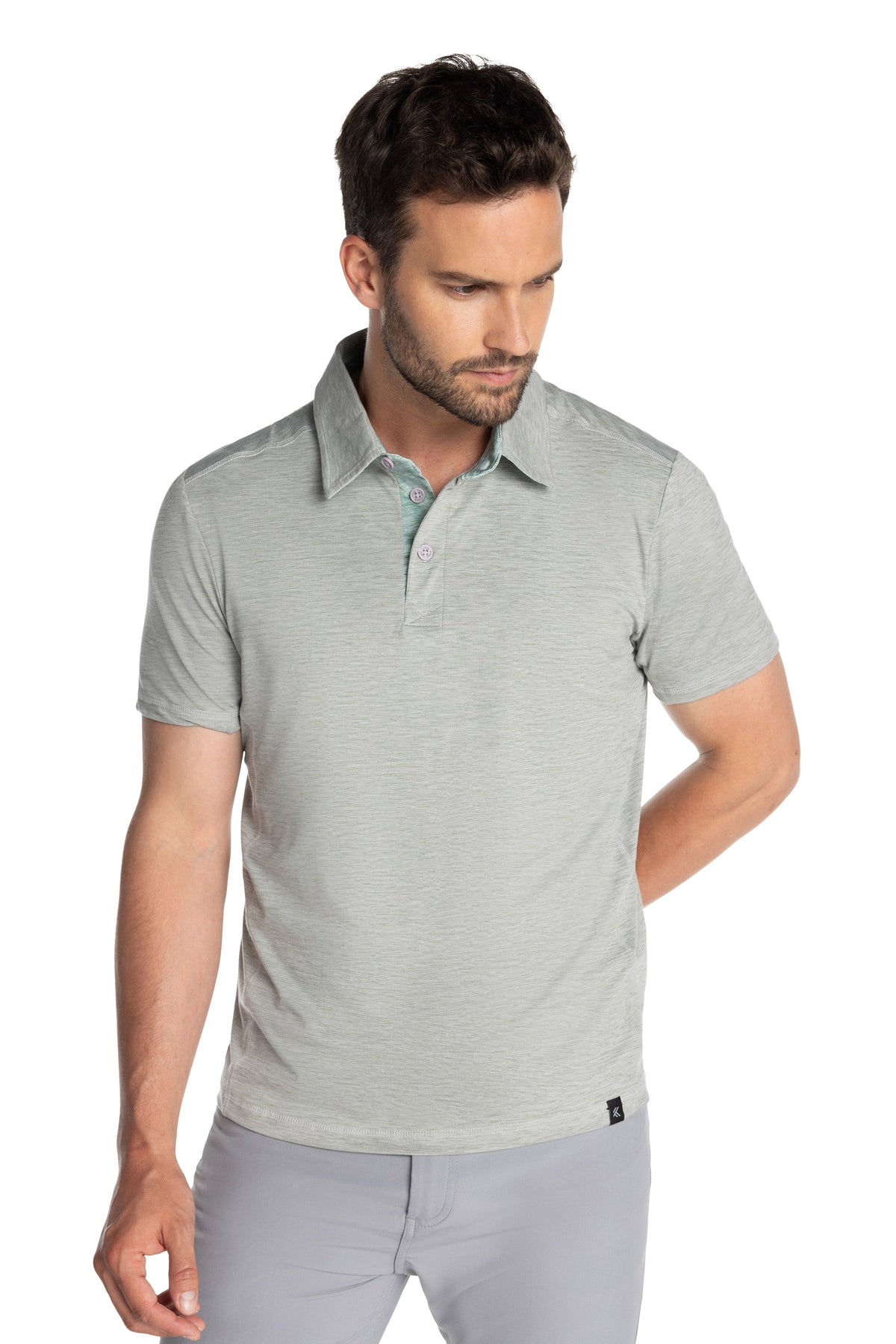 Polo à col contrasté Brookside