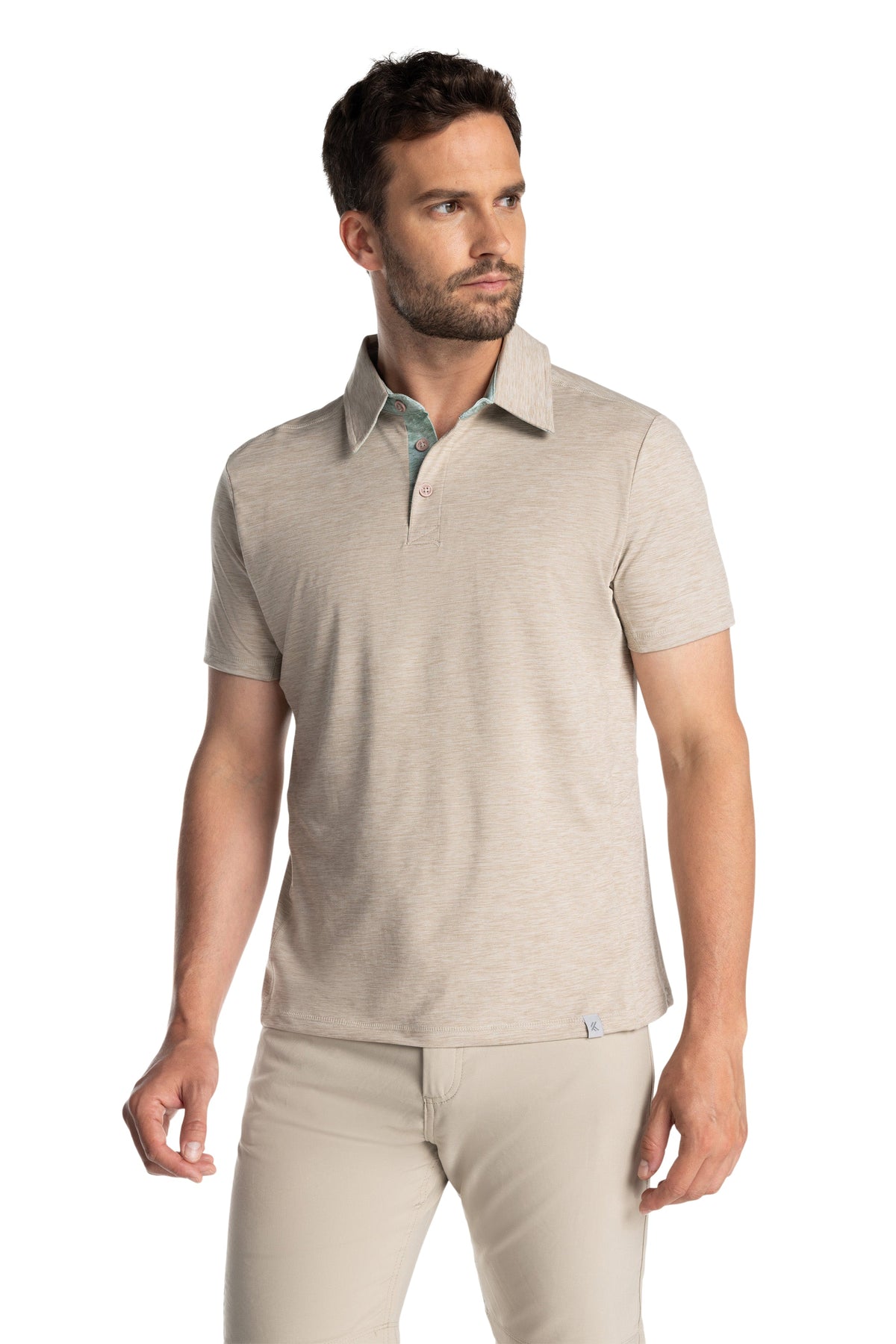 Polo à col contrasté Brookside