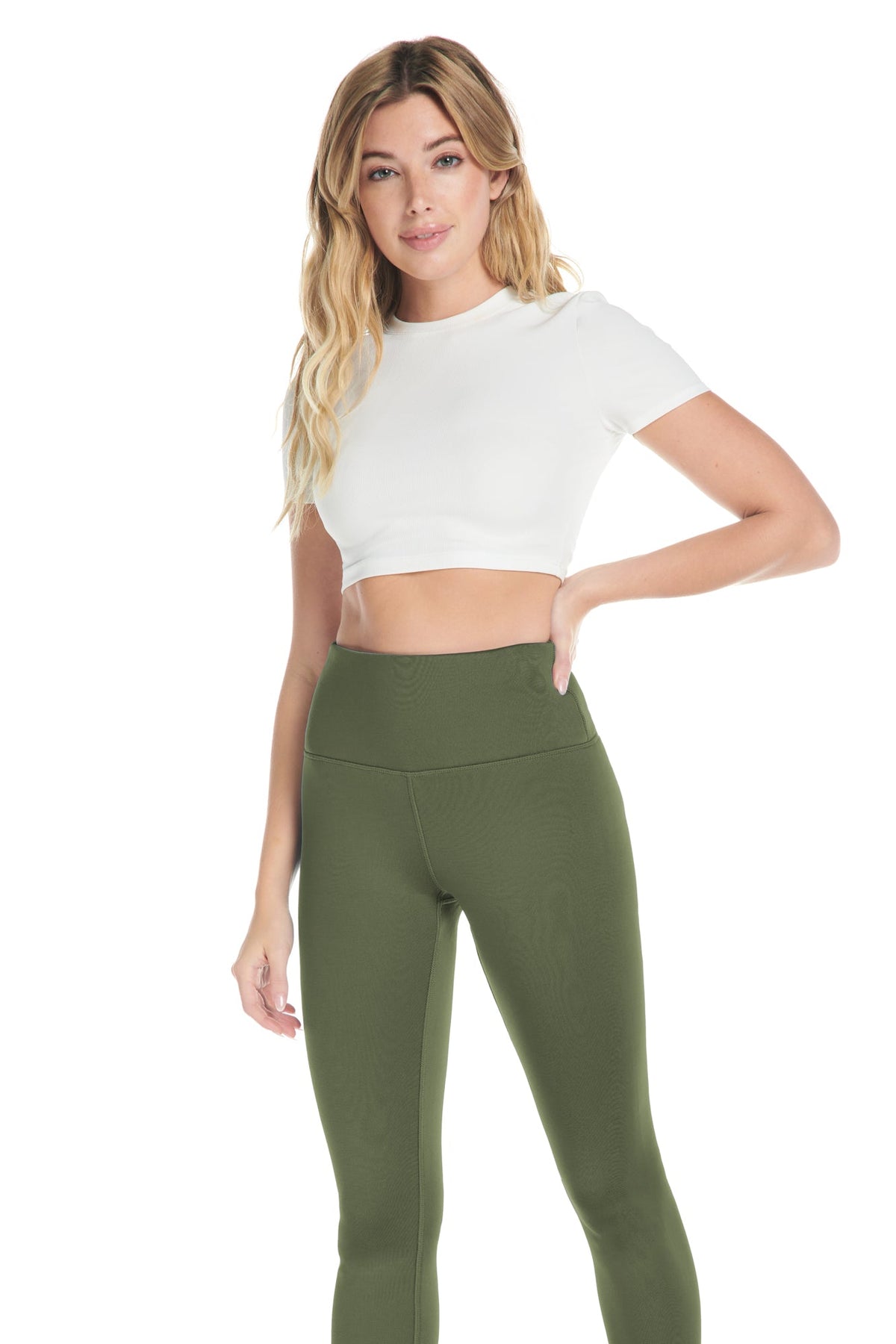 Sleek Sherpa Fleece-Lined High-Waist Legging