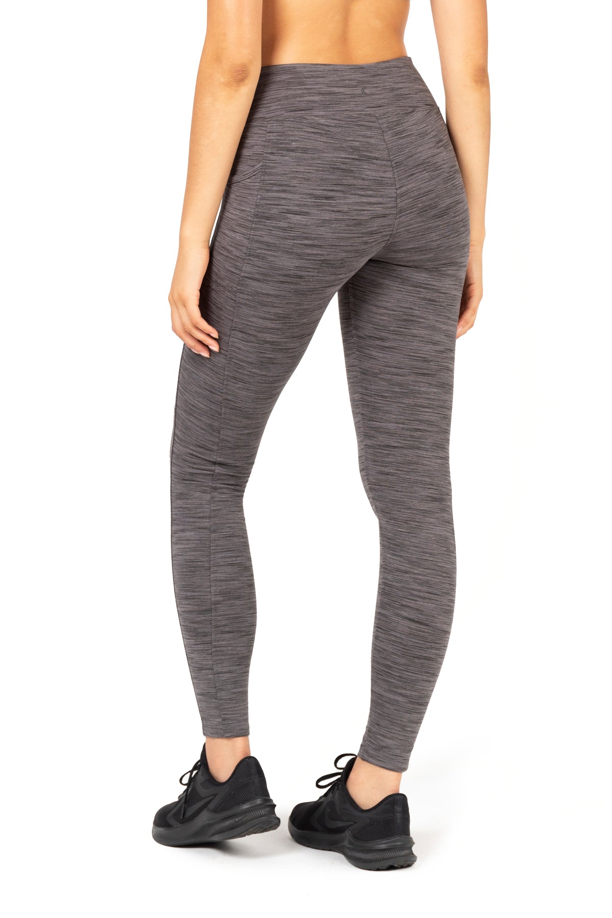 Legging double brossé taille haute Space Dye
