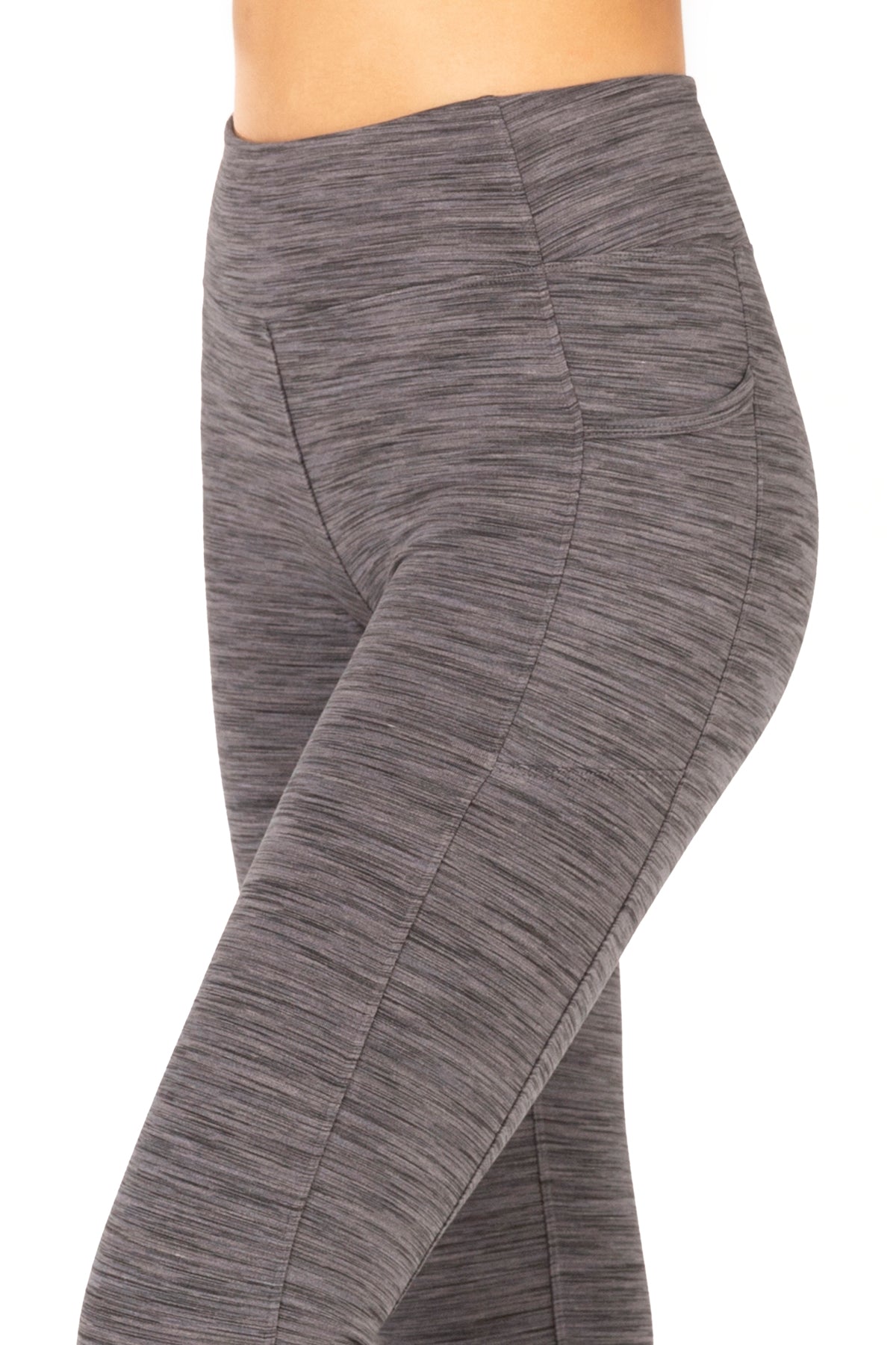 Legging double brossé taille haute Space Dye