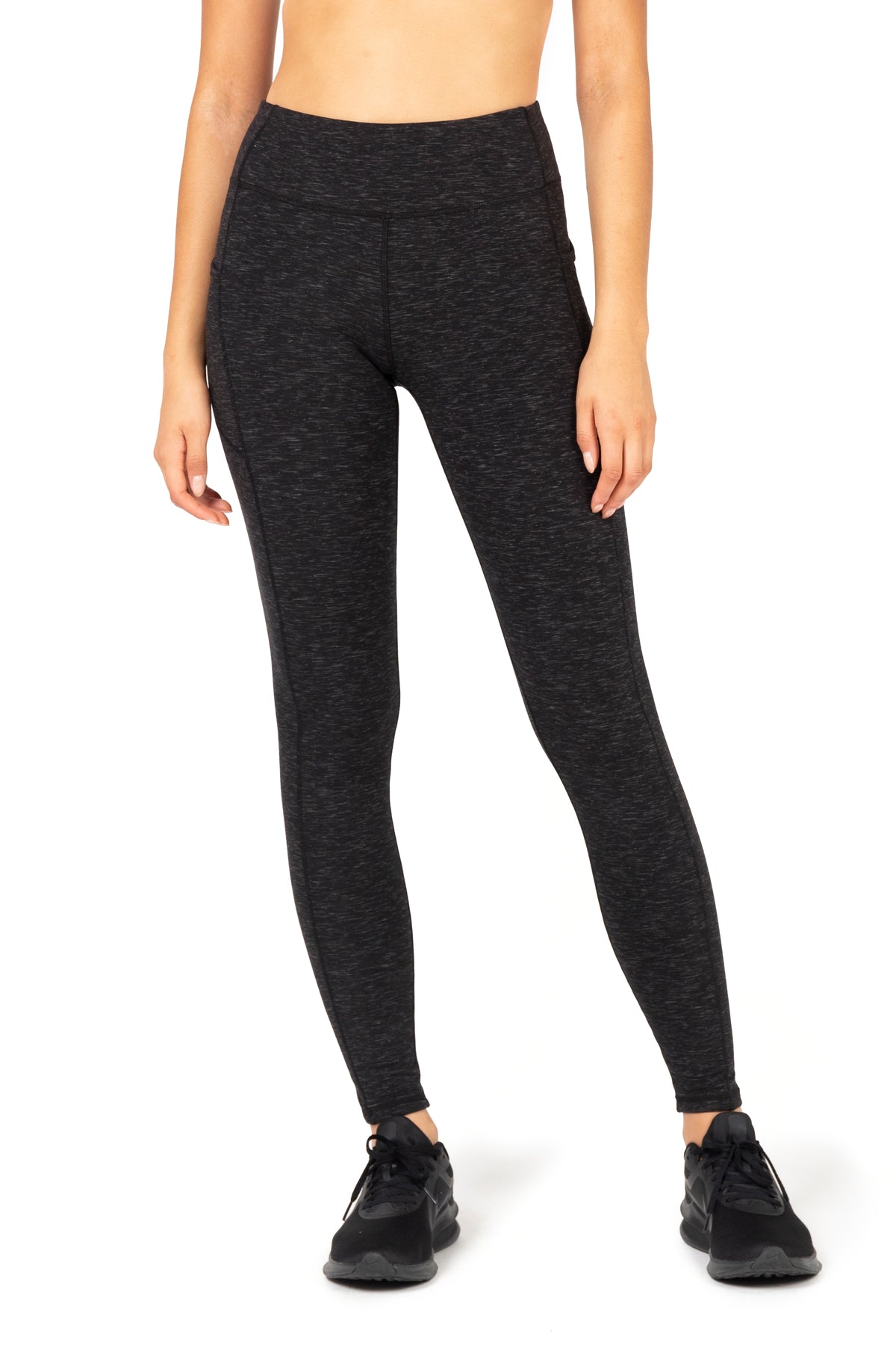 Legging double brossé taille haute Space Dye