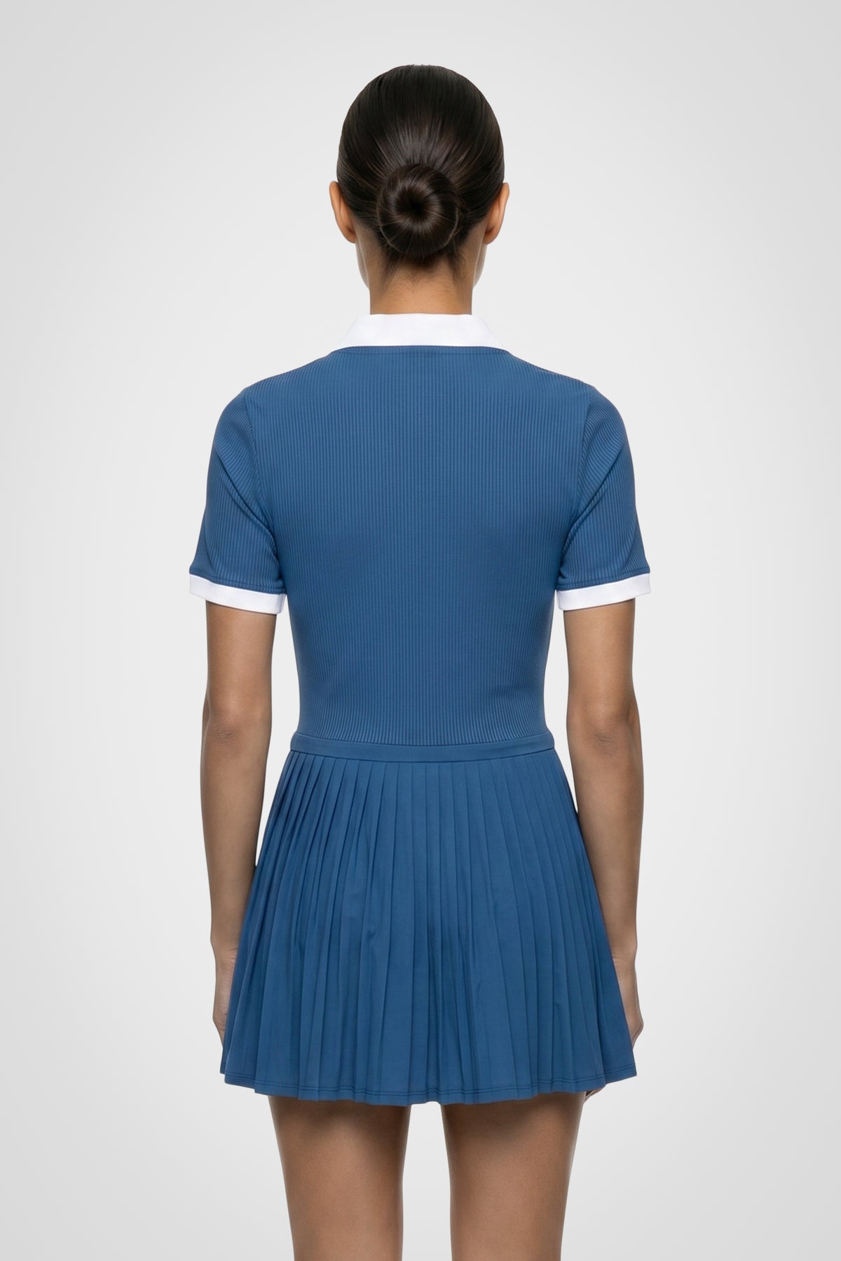 Courtline Pleated Polo Dress
