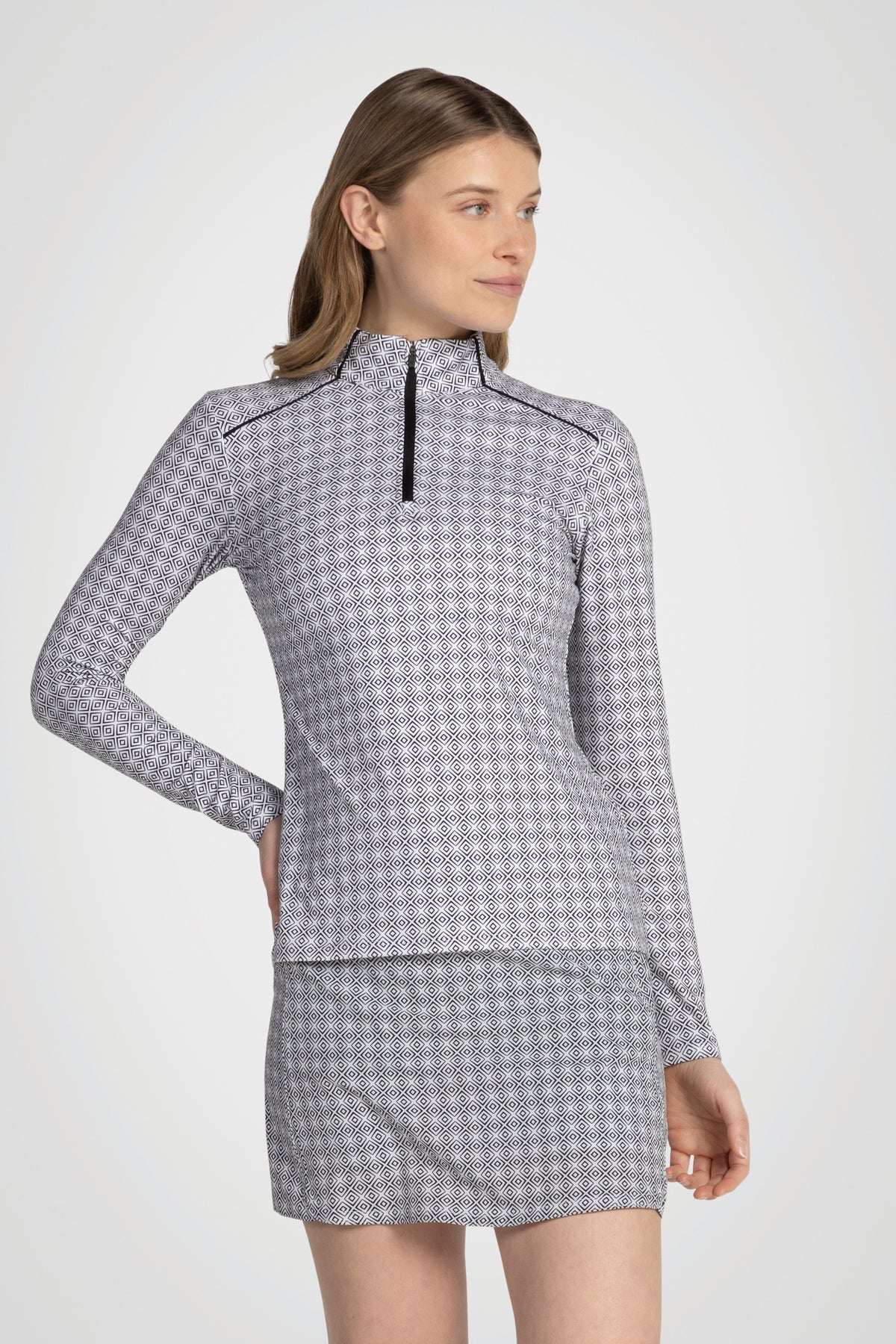 PlayMotion Zip Mock Top