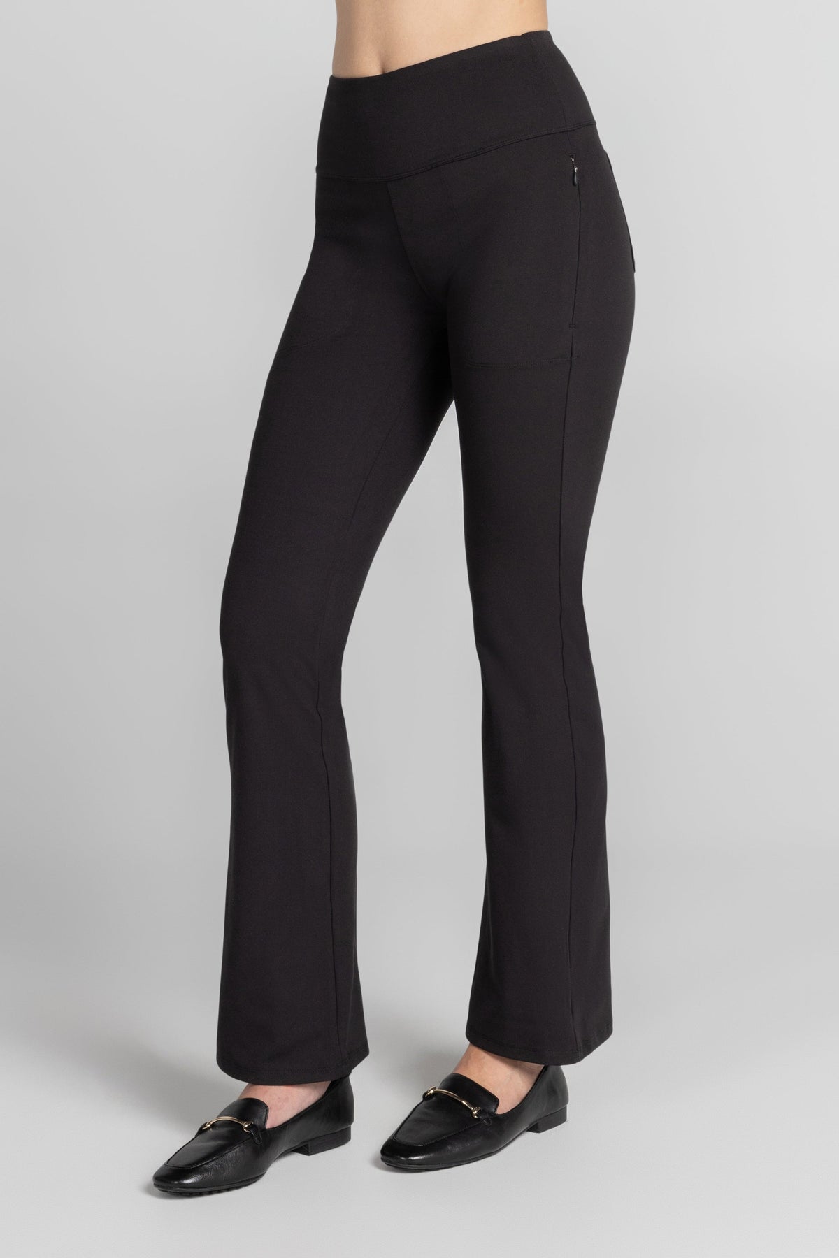 Pantalon évasé taille ultra haute Luna