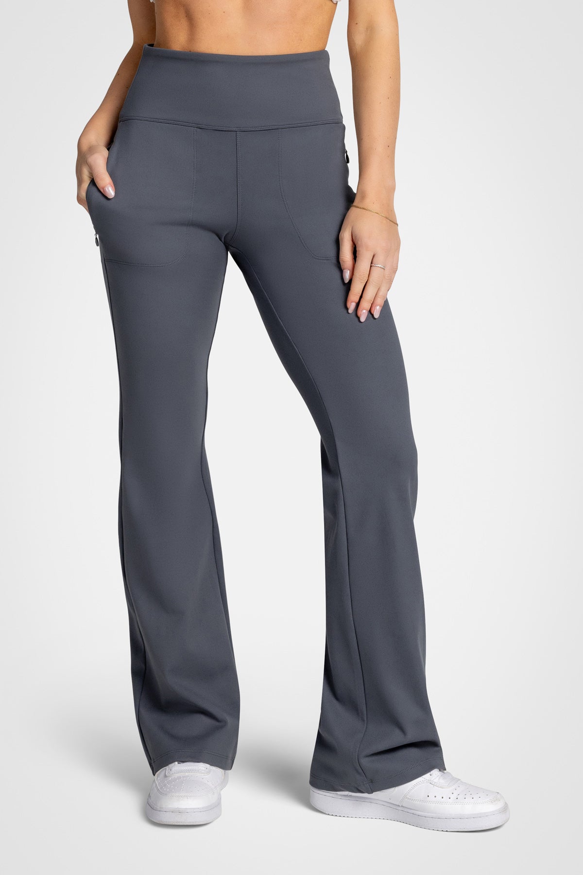 Pantalon évasé taille ultra haute Luna