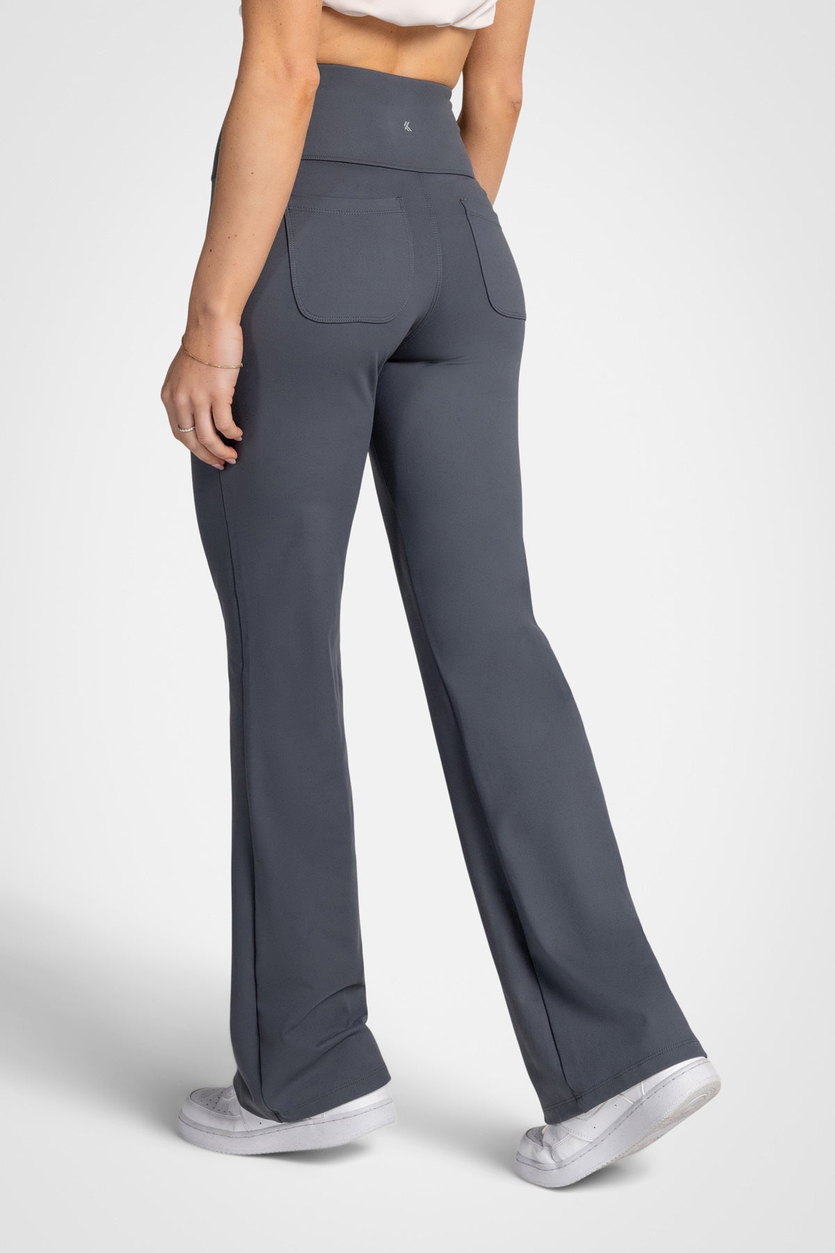 Pantalon évasé taille ultra haute Luna