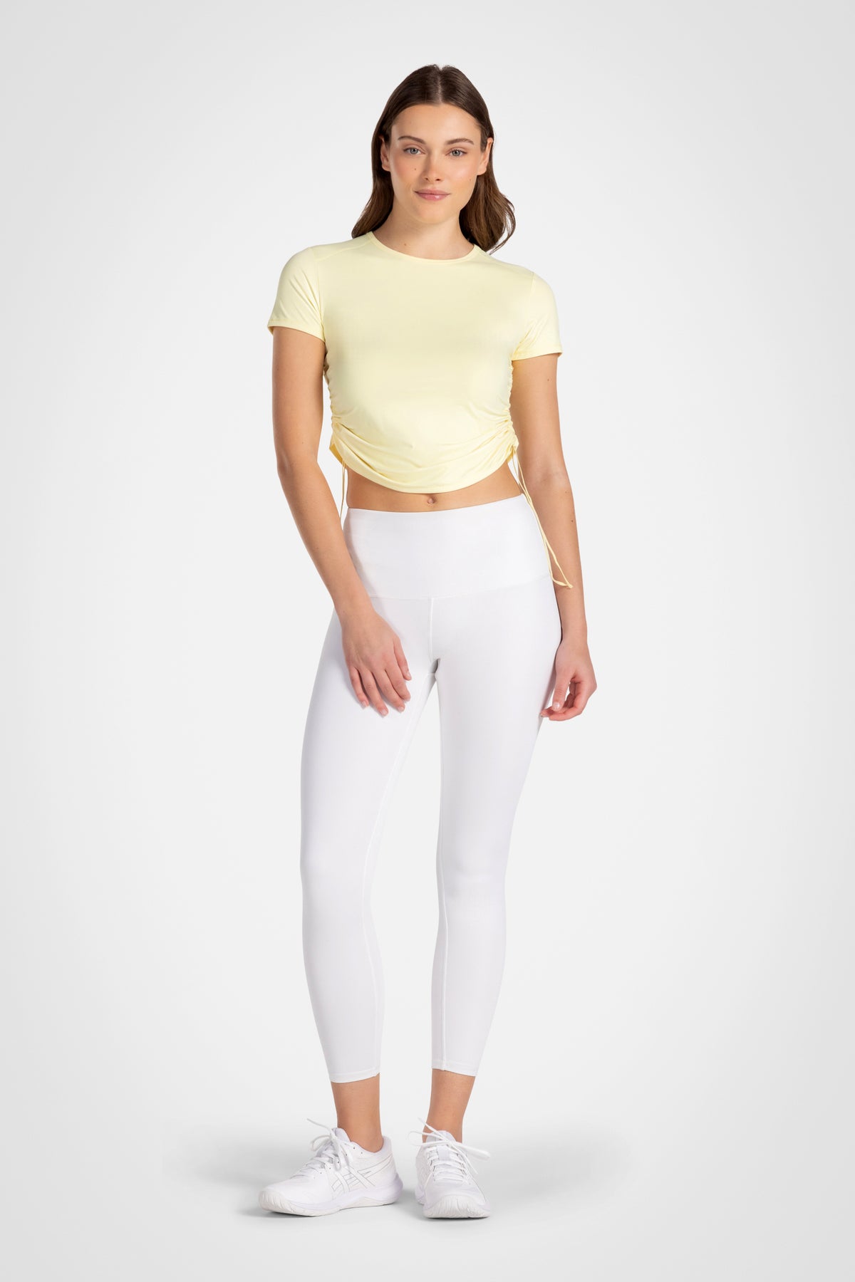 Softgather Side Cinch Crew Tee