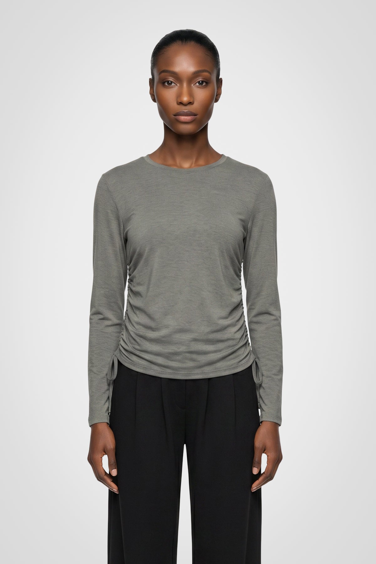 Active Ruched Long Sleeve Top