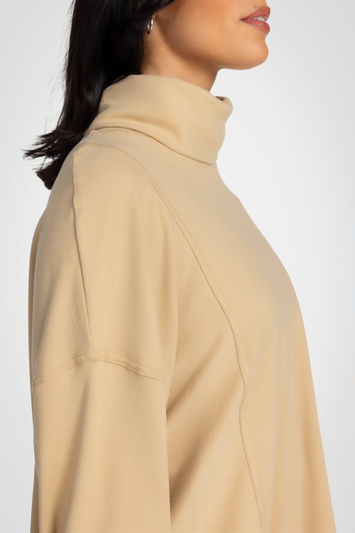 Solace Ribbed Turtleneck Top