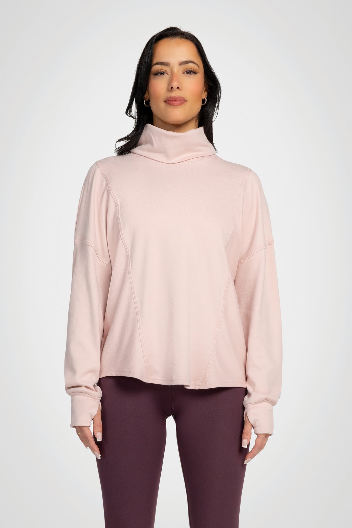 Solace Ribbed Turtleneck Top