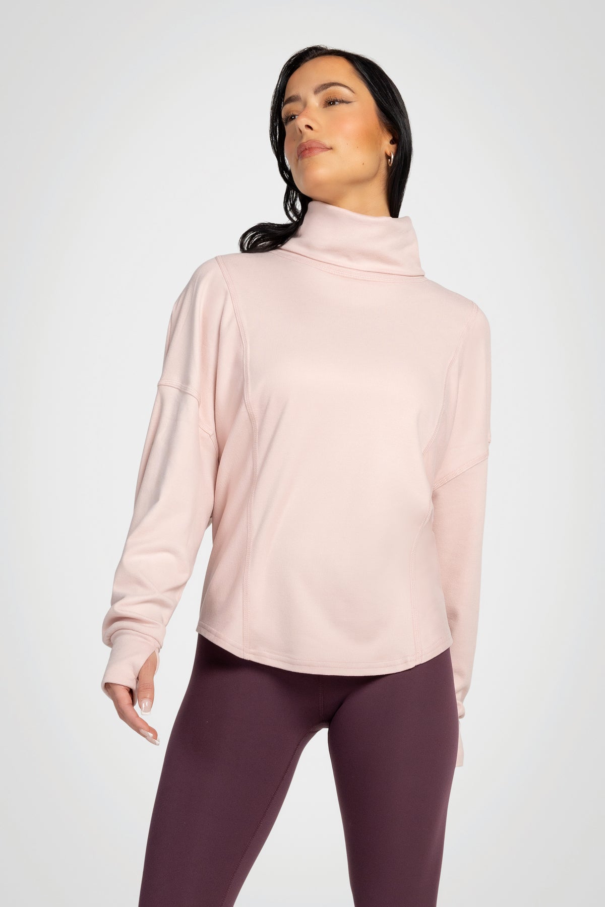 Solace Ribbed Turtleneck Top