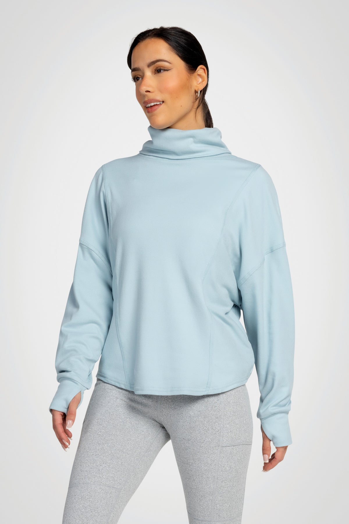 Solace Ribbed Turtleneck Top
