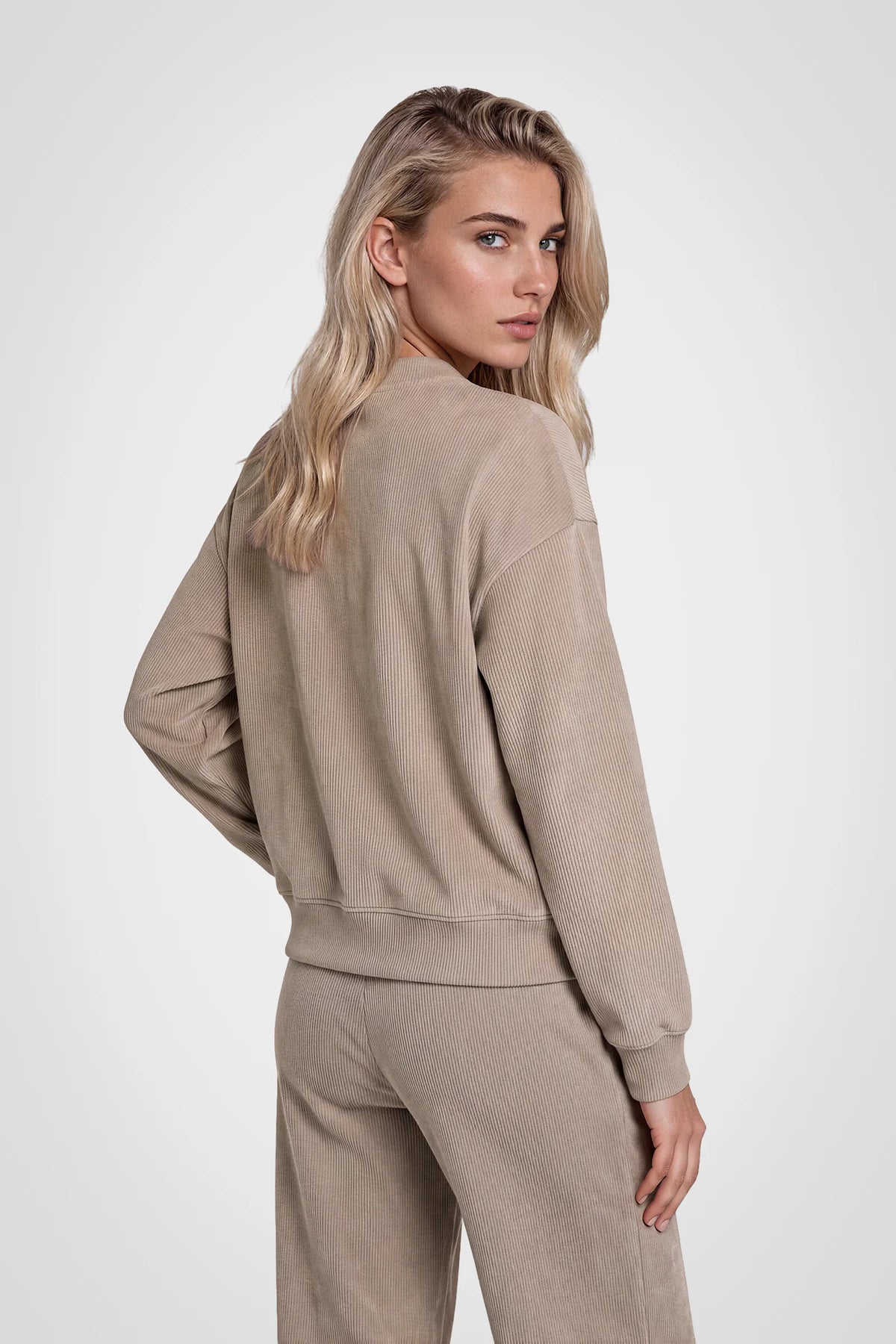Veloura Rib Velour 2-Piece Set