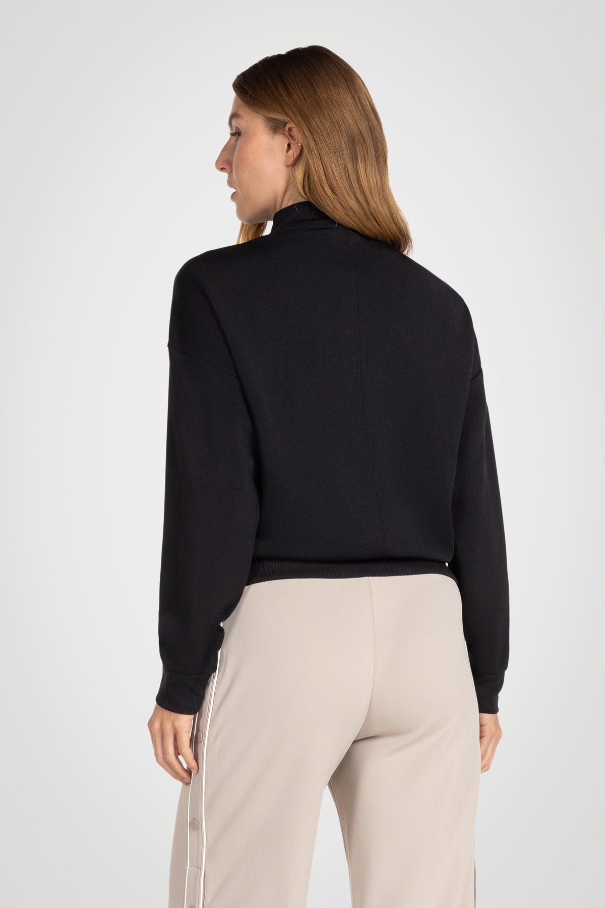 Sanded Modal Mock Neck Pullover