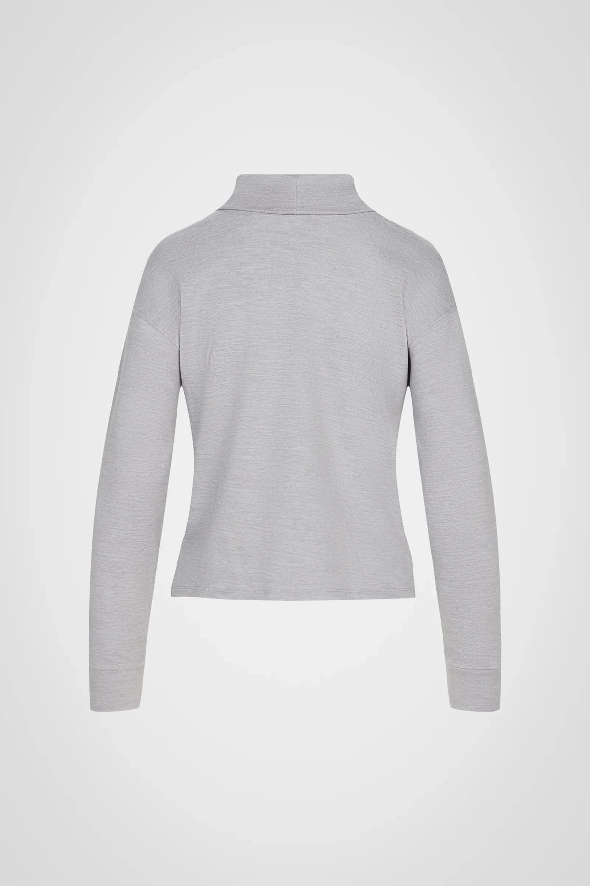 CloudSoft Hi-Low Mock Neck Pullover
