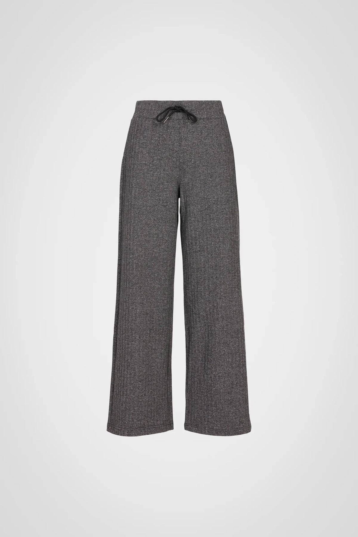 Cozy Herringbone Wide Leg Pant