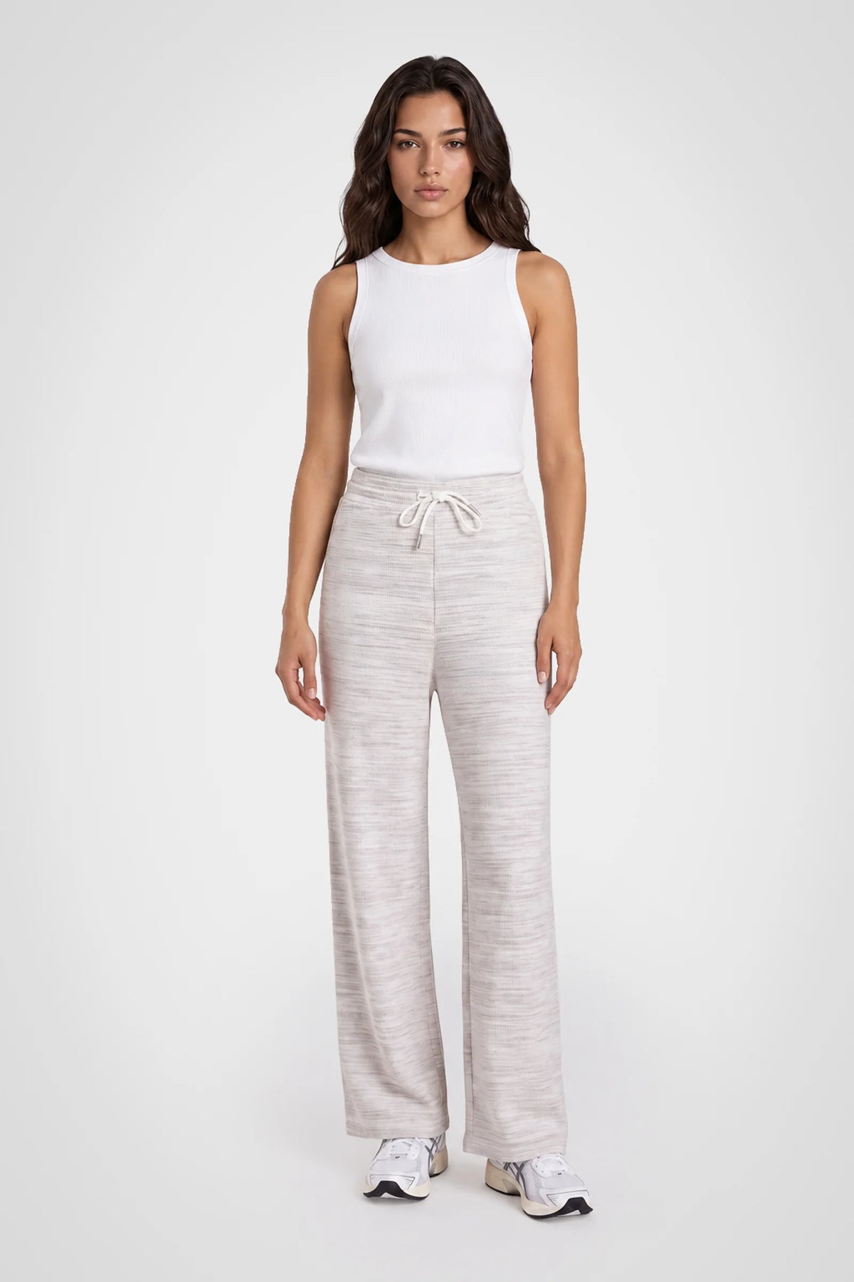 Cloud Mélange Wide Leg Pant