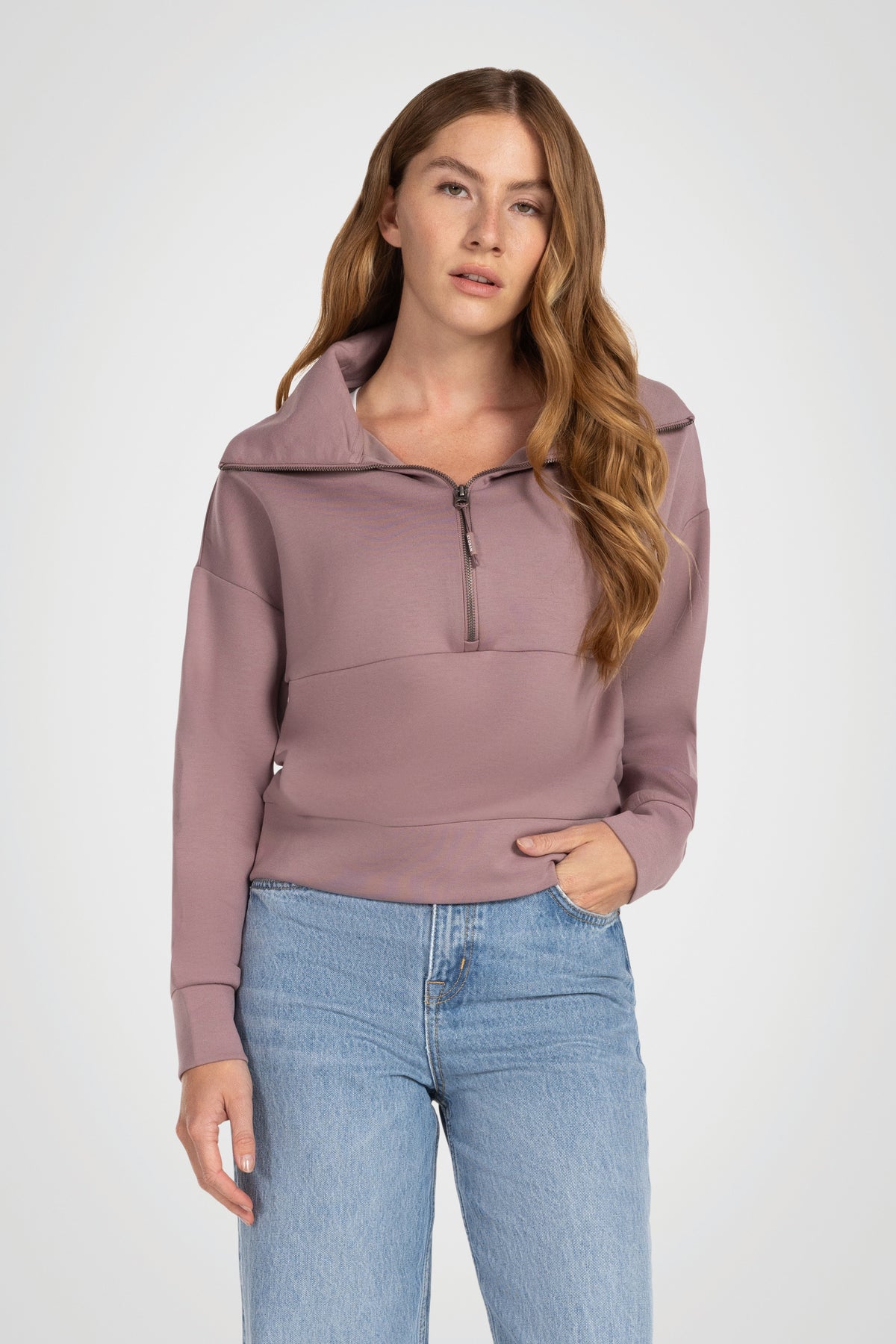 Deauville Half-Zip Mock Pullover