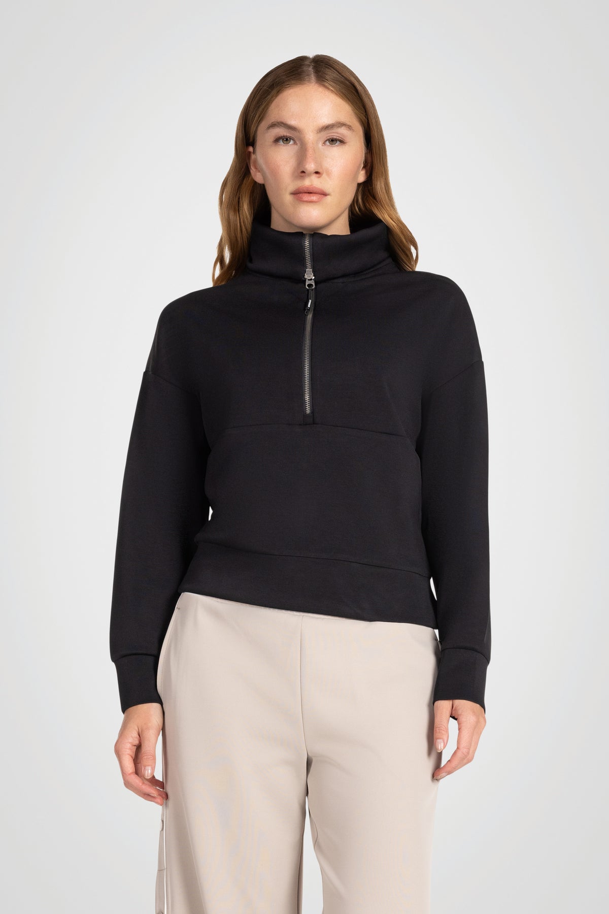 Pull à demi-zip Truffe