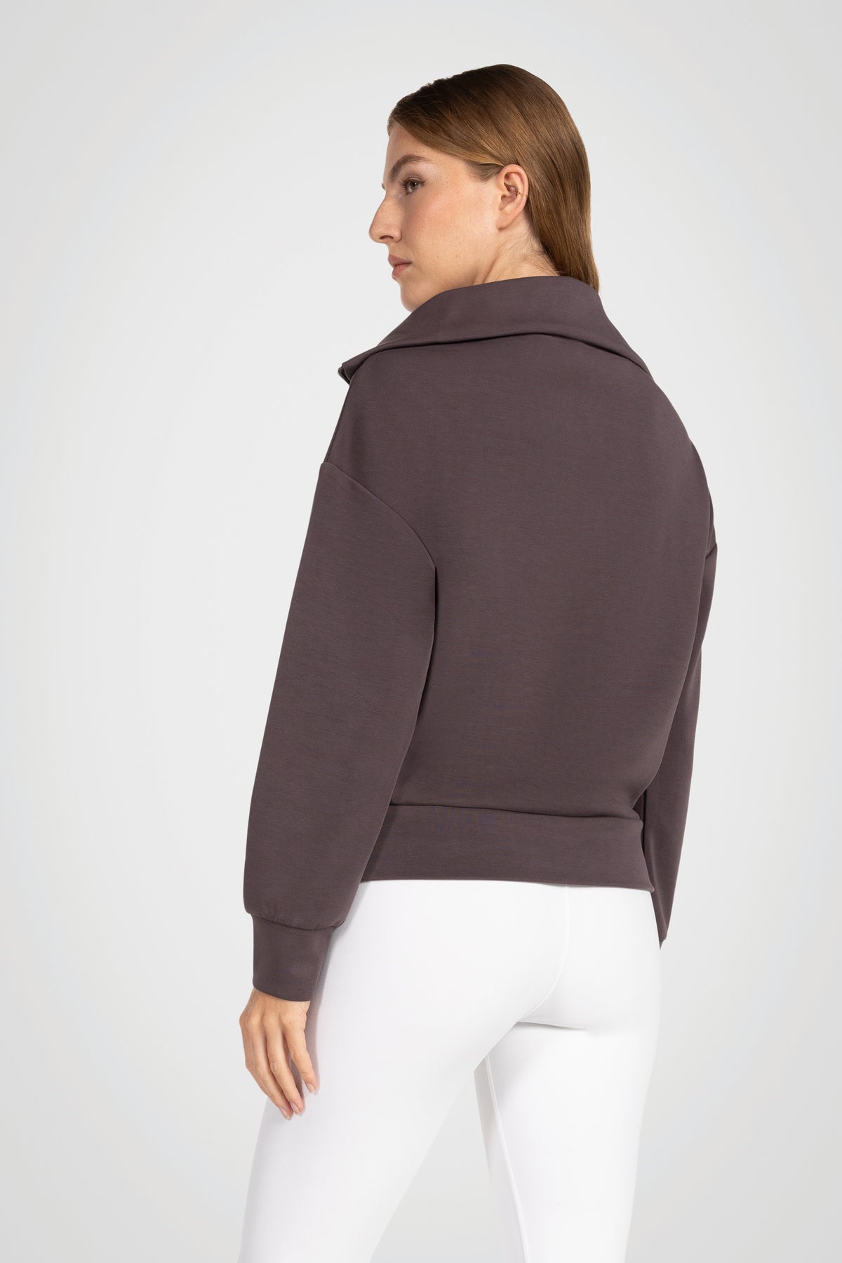 Pull à demi-zip Truffe