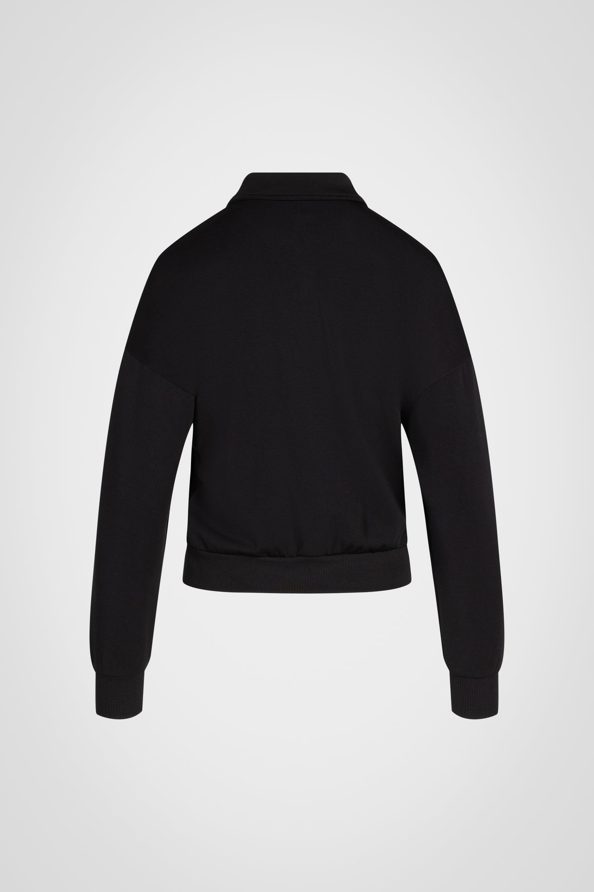 Riviera Cropped Zip Collar Top