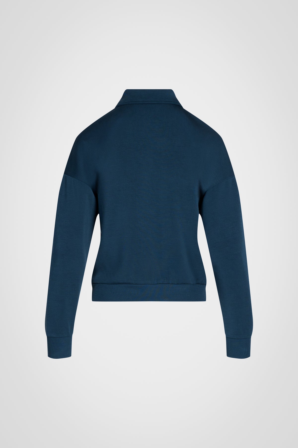 Riviera Cropped Zip Collar Top