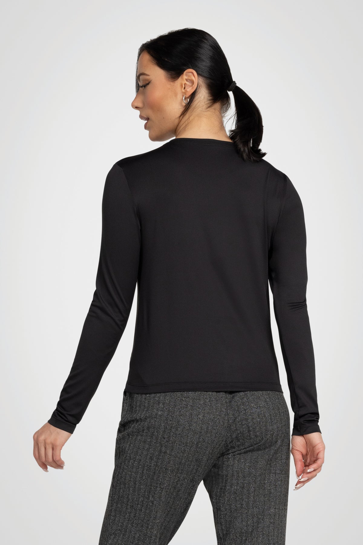 Willow Long-Sleeve Crewneck Top